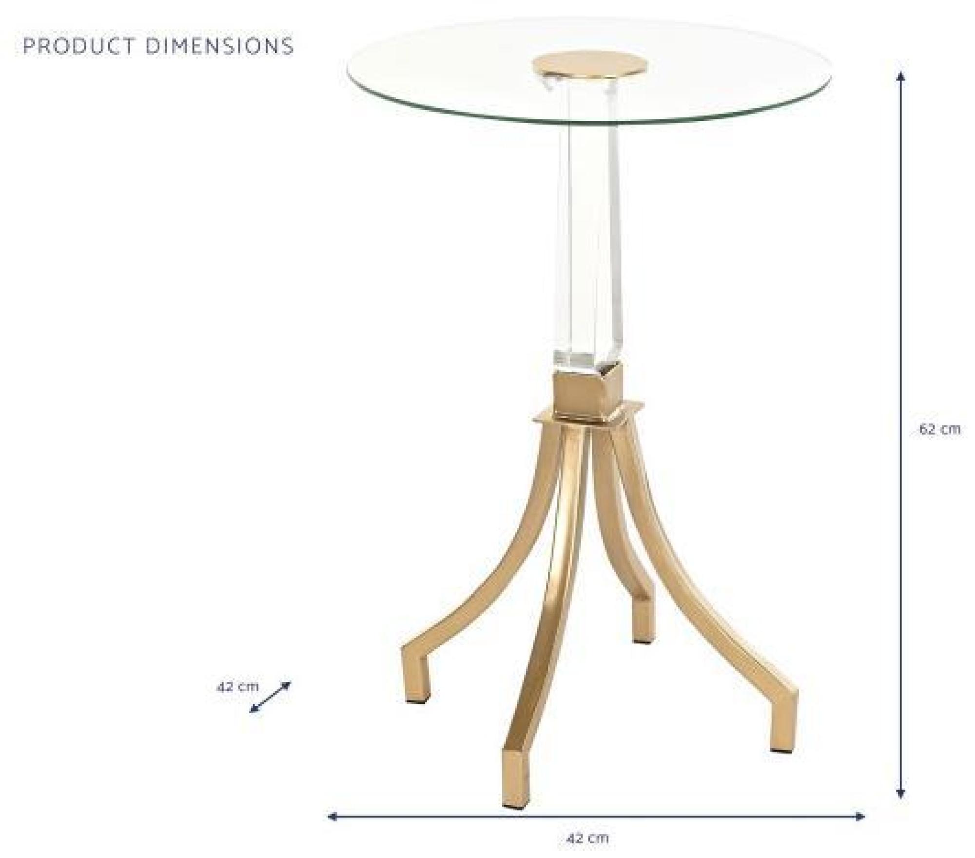 Product photograph of Gangtok Golden And Metal Side Table from Choice Furniture Superstore.