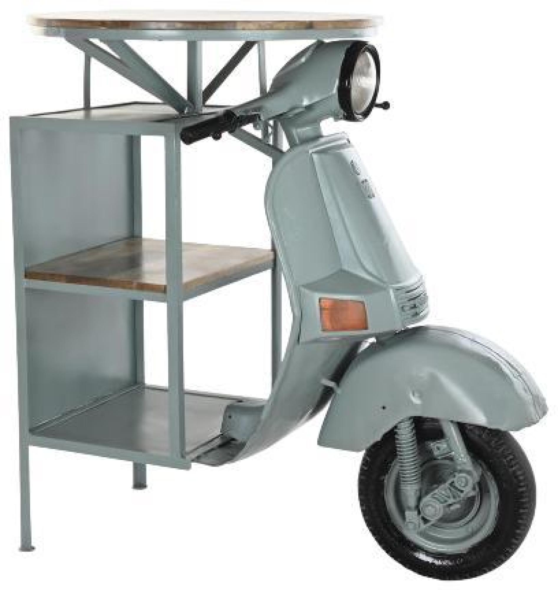 Product photograph of Mint Green Metal Motorcycle Table from Choice Furniture Superstore.
