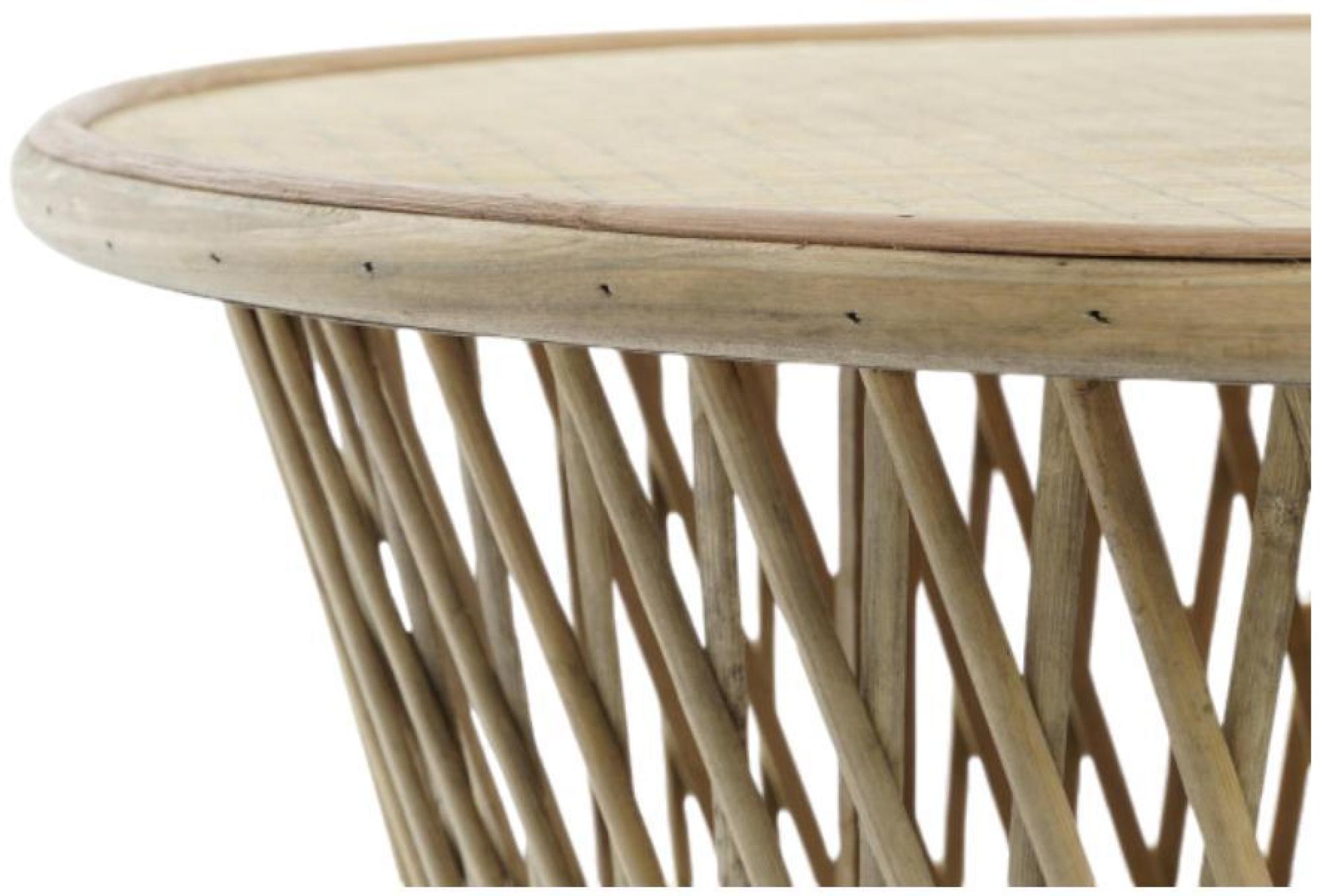 Product photograph of Urban Light Brown Bamboo Side Table from Choice Furniture Superstore.