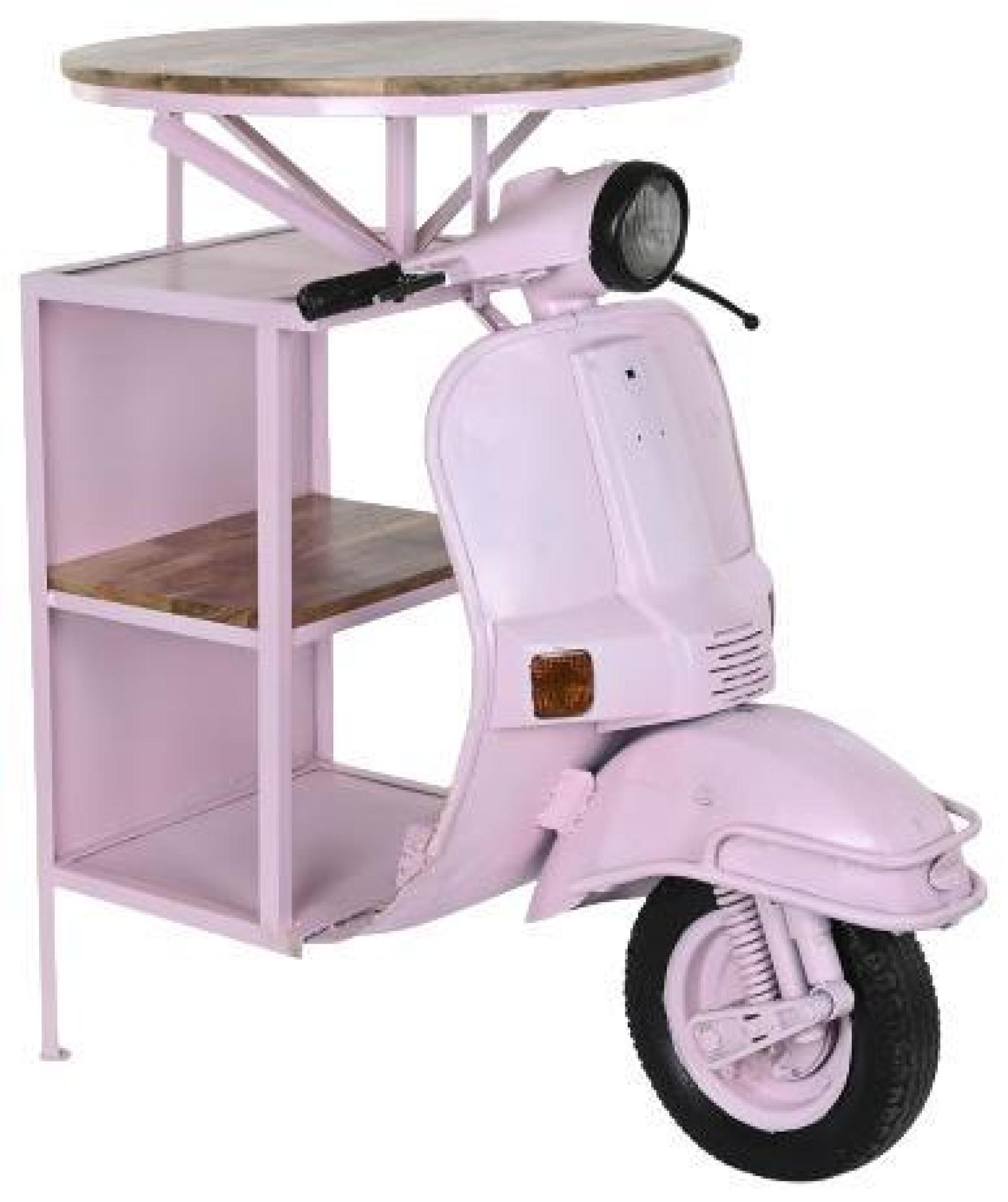 Product photograph of Vespa Pink Scooter Table from Choice Furniture Superstore.
