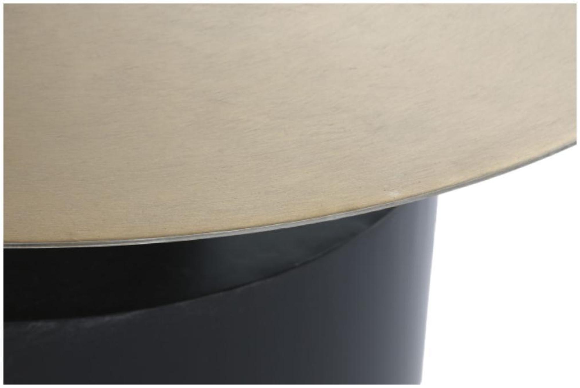 Product photograph of Modern Golden And Black Metal Side Table from Choice Furniture Superstore.