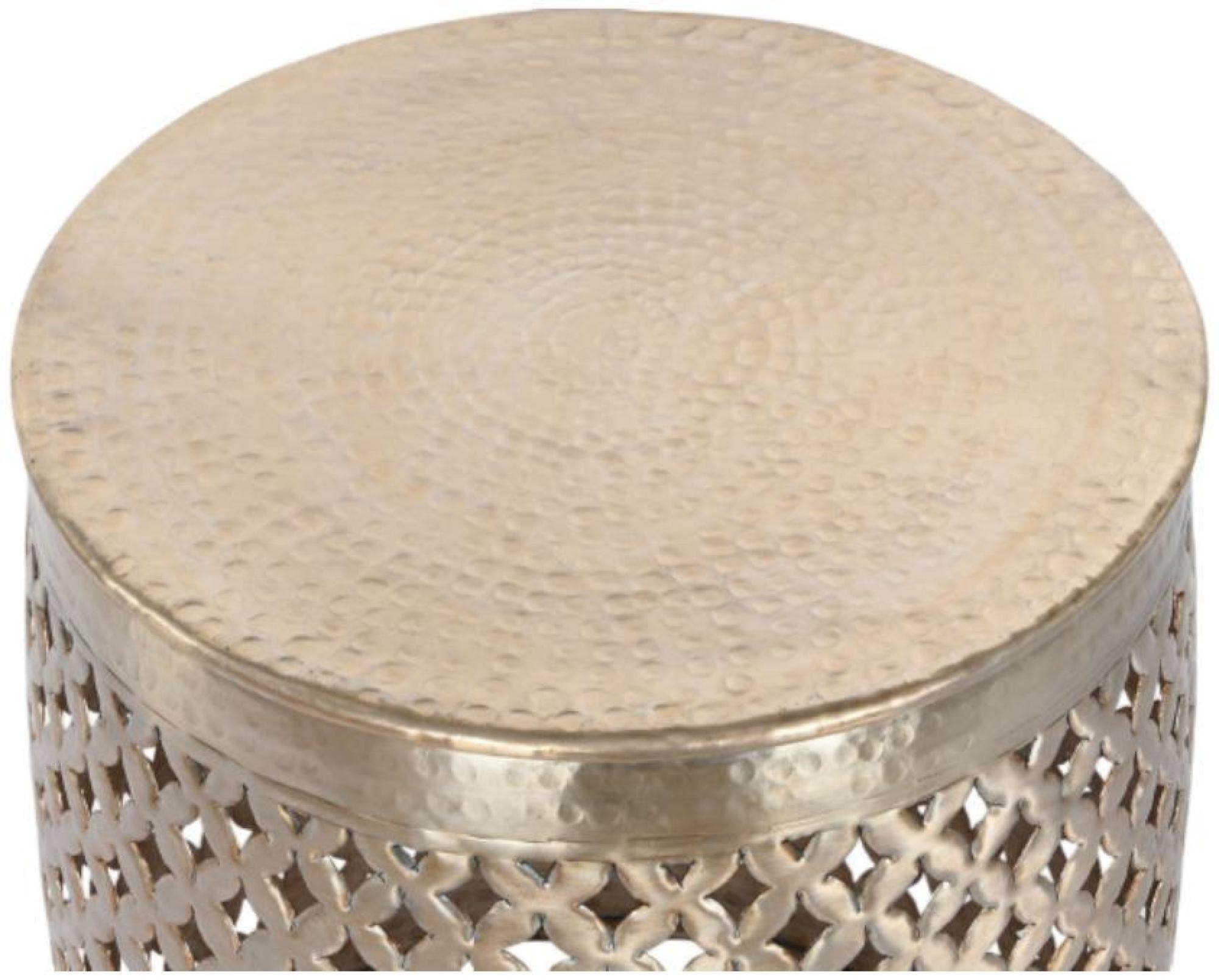 Product photograph of Indian Golden Metal Side Table from Choice Furniture Superstore.