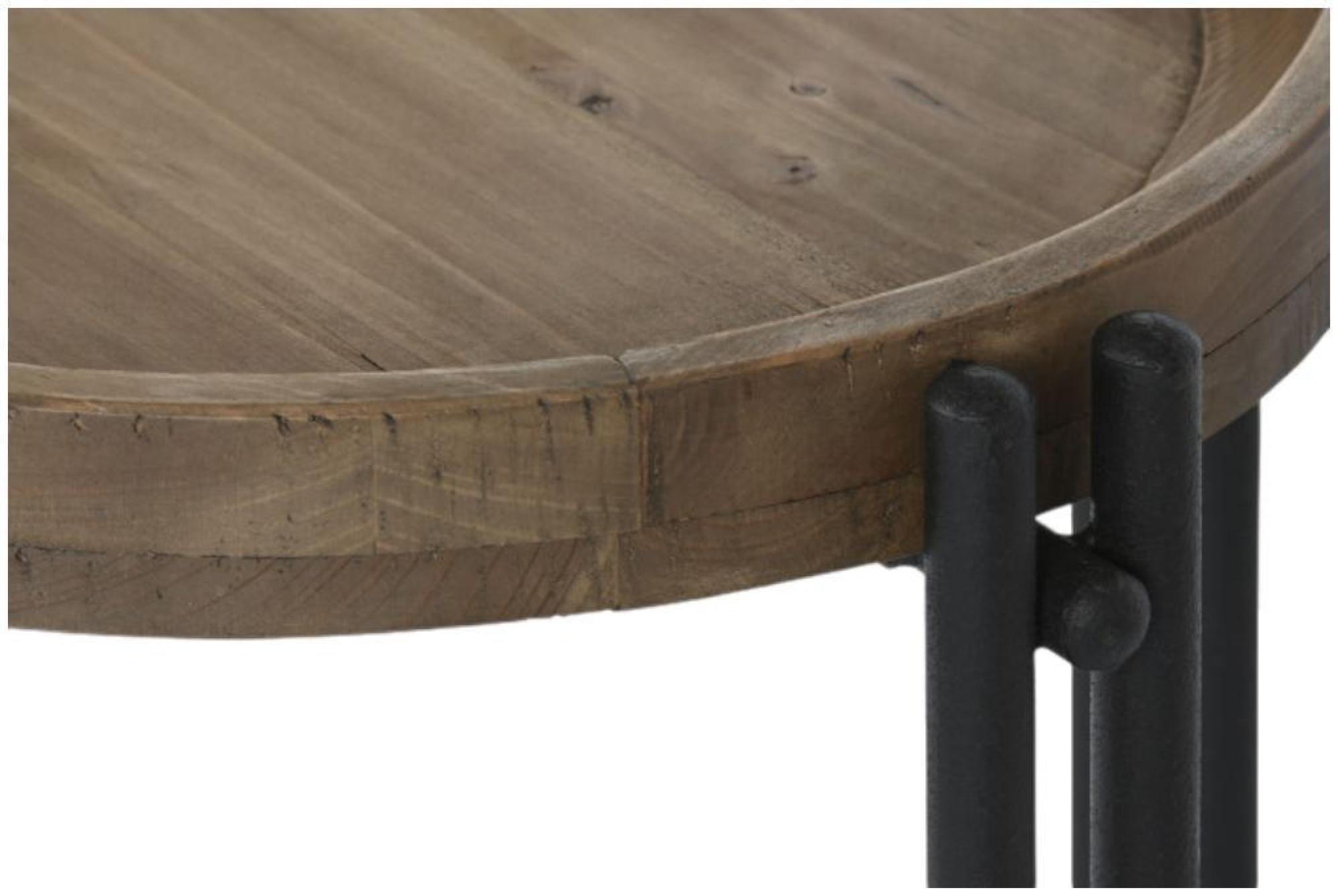 Product photograph of Brown And Black Wood Side Table from Choice Furniture Superstore.