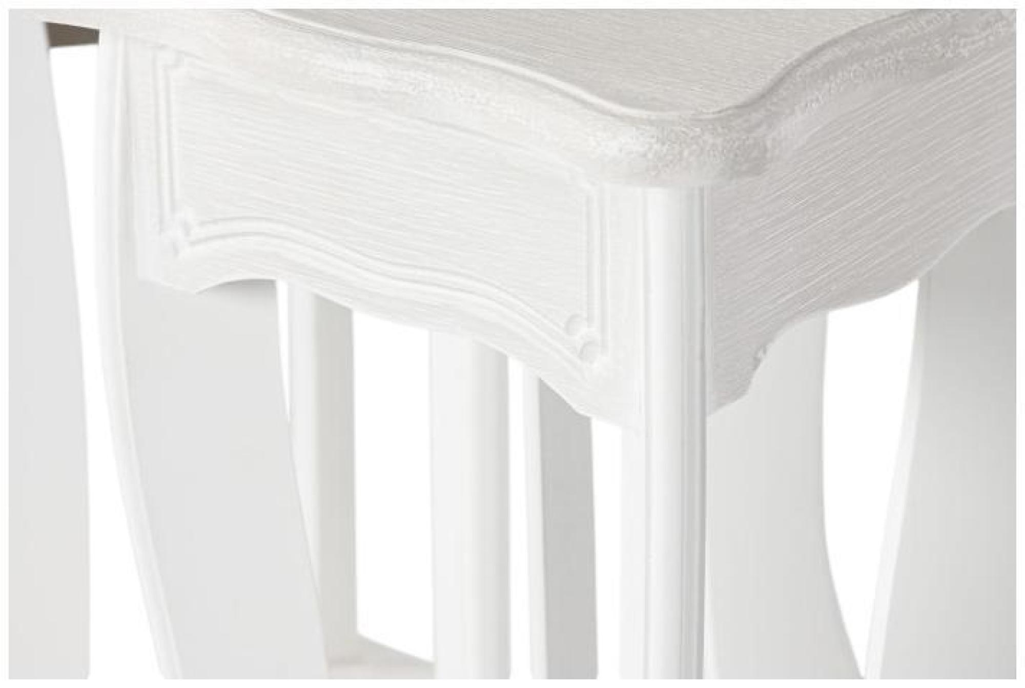 Product photograph of Romantic White Wood Side Table - Set Of 2 from Choice Furniture Superstore.