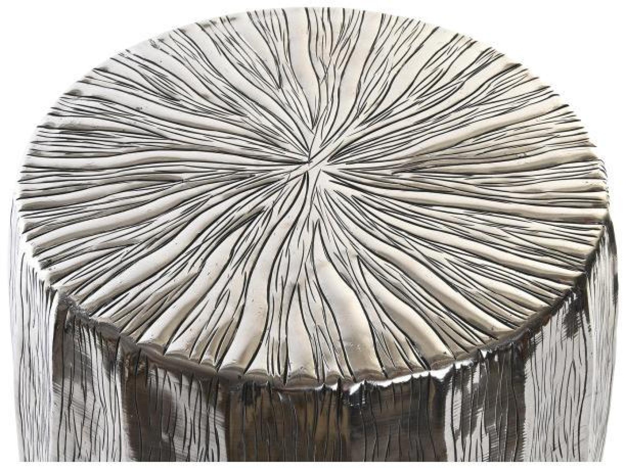 Product photograph of Modern Silver Metal Side Table from Choice Furniture Superstore.