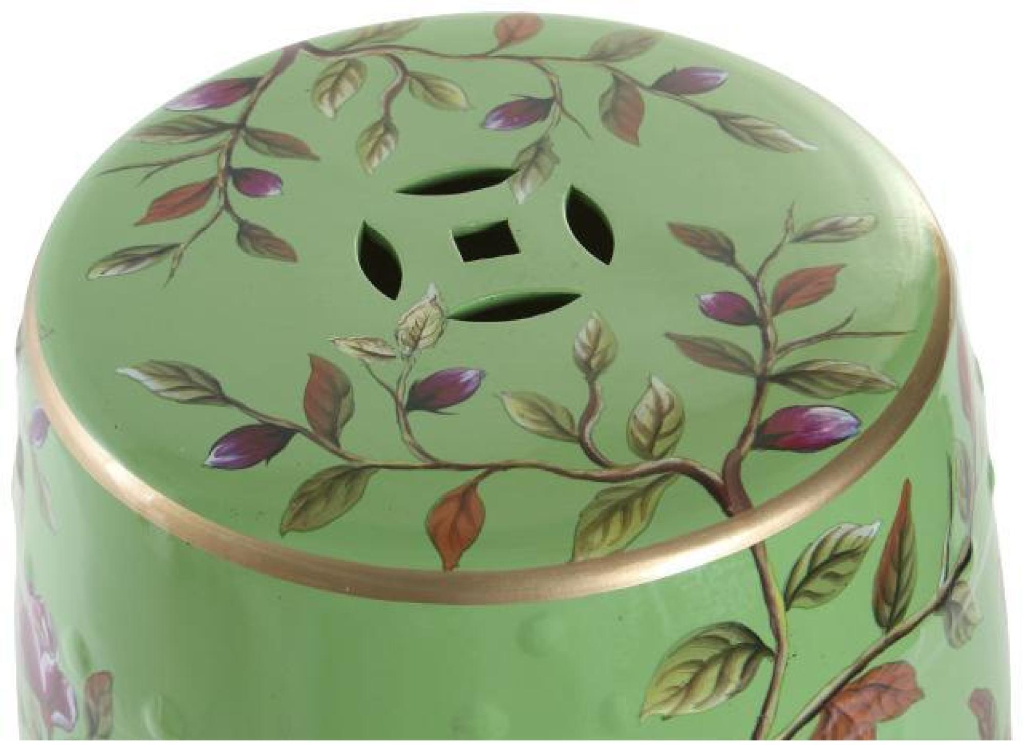 Product photograph of Oriental Green Porcelain Pajaros Side Table from Choice Furniture Superstore.