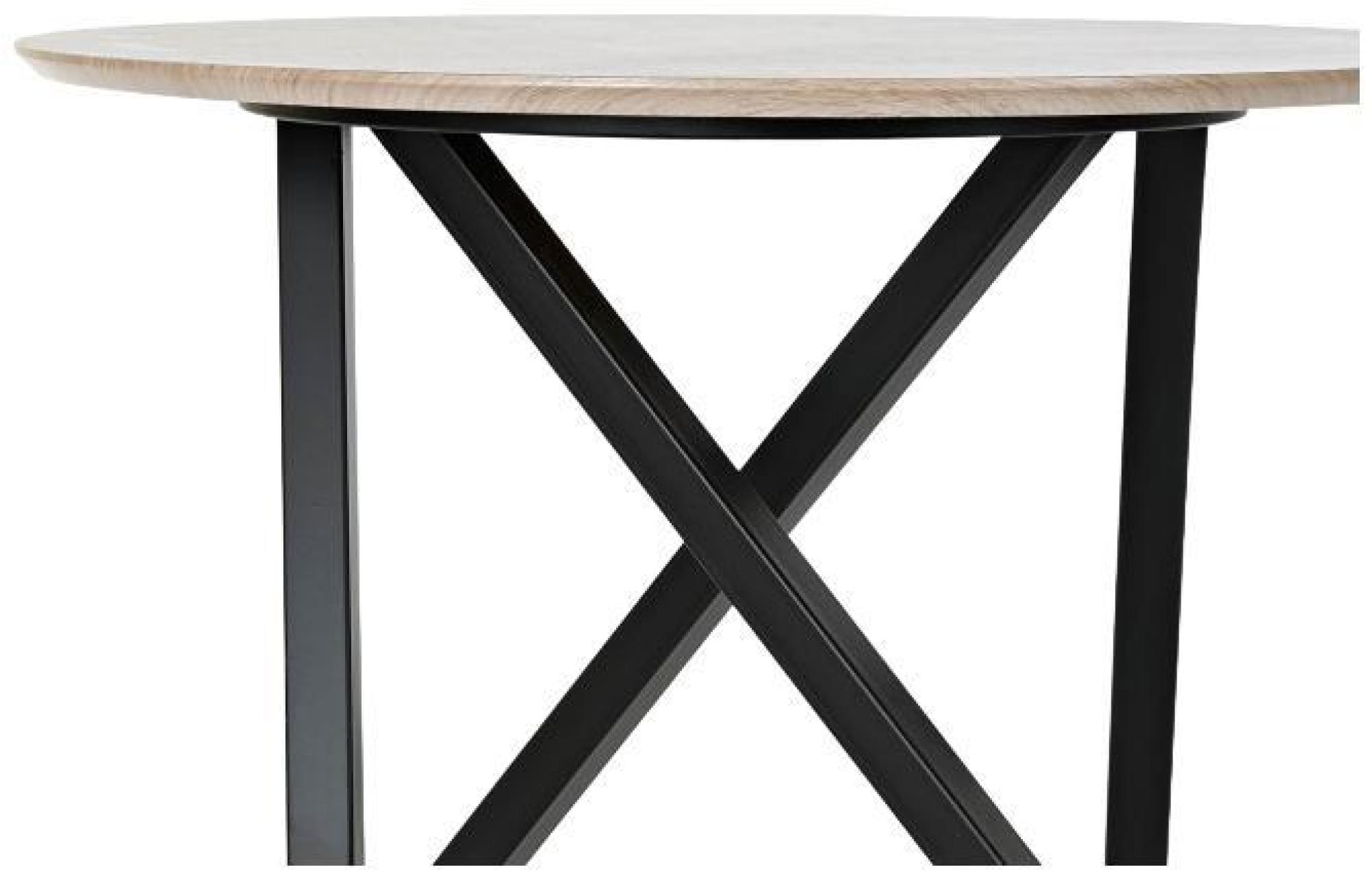 Product photograph of Light Brown And Black Metal Side Table from Choice Furniture Superstore.