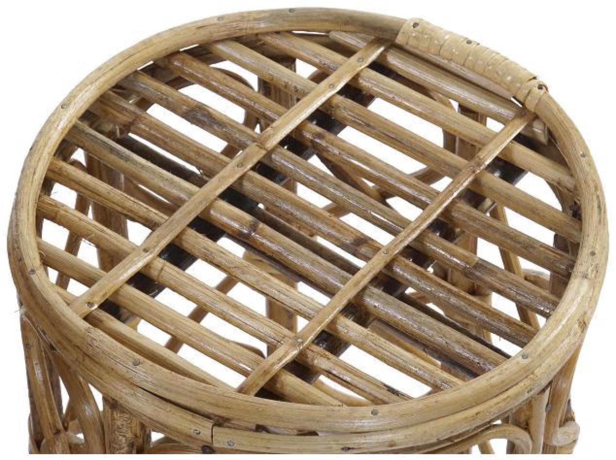 Product photograph of Balinese Natural Round Side Table - Set Of 3 from Choice Furniture Superstore.