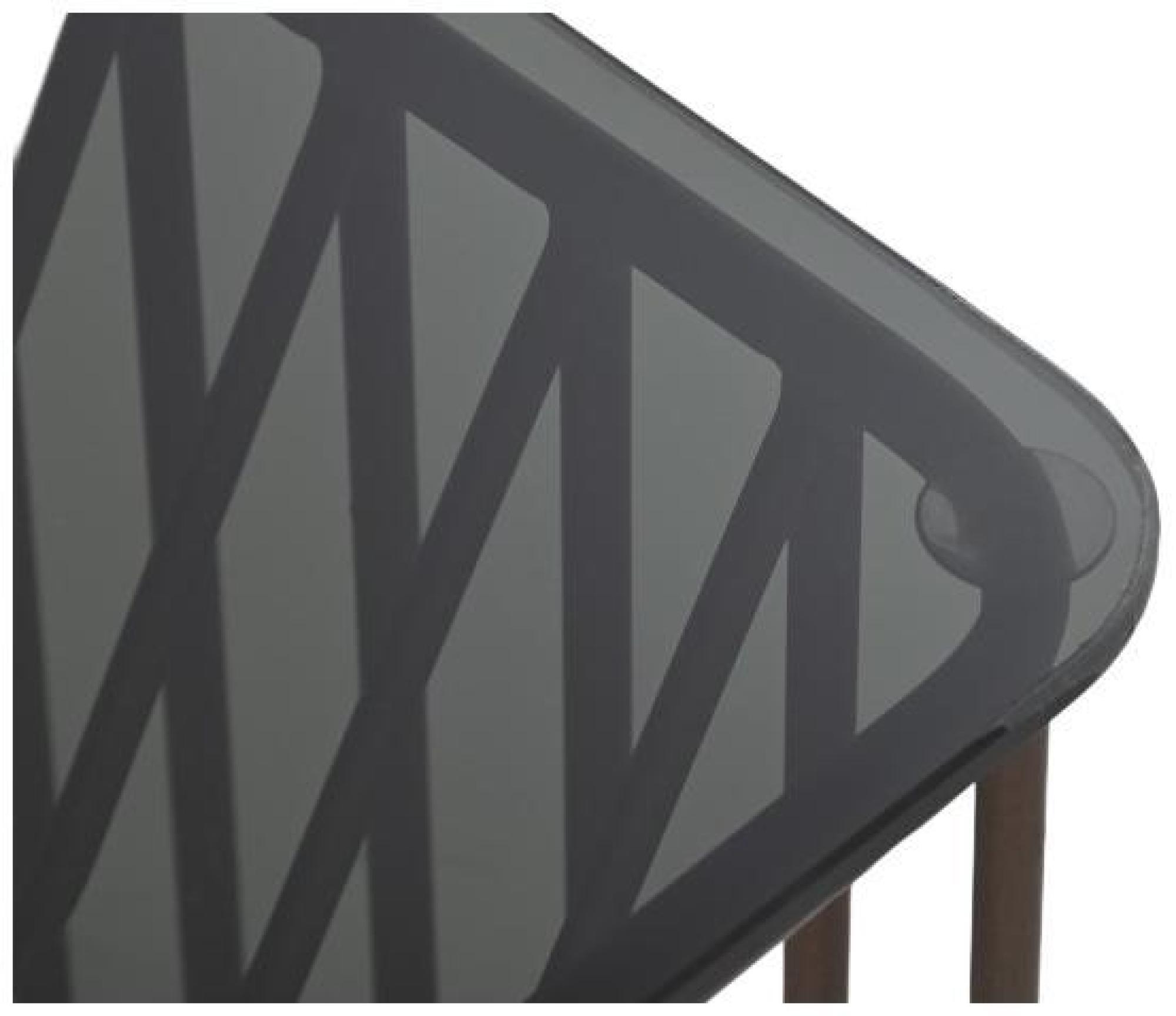 Product photograph of Loft Black Glass Top Side Table - Set Of 2 from Choice Furniture Superstore.