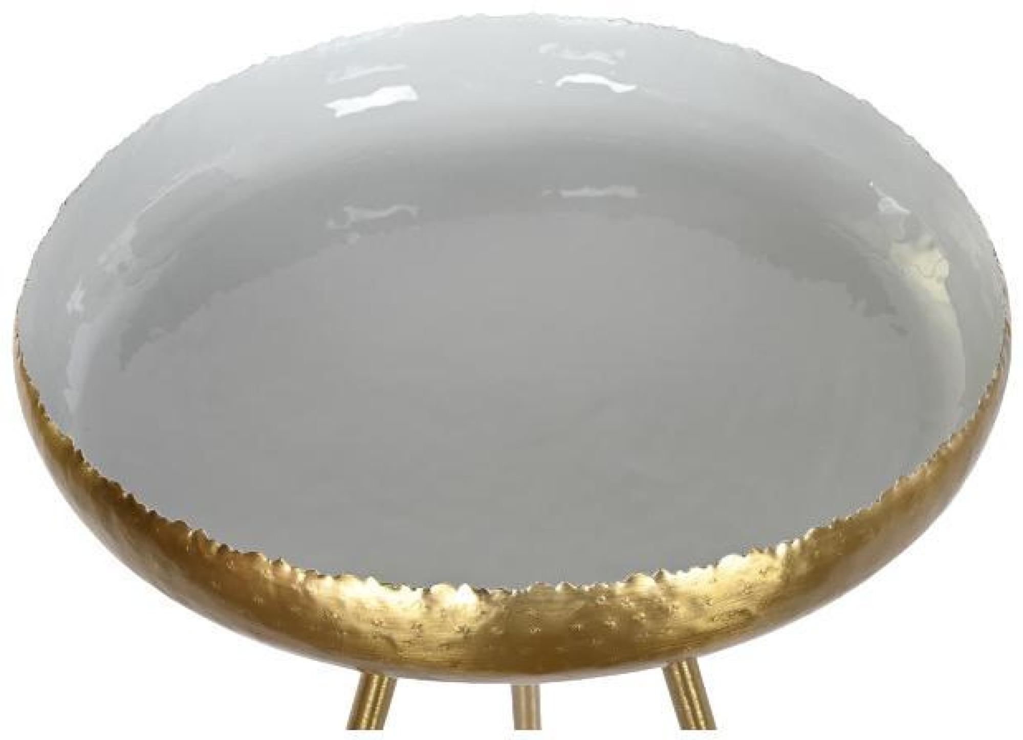 Product photograph of Blue And Gold Metal Round Side Table from Choice Furniture Superstore.