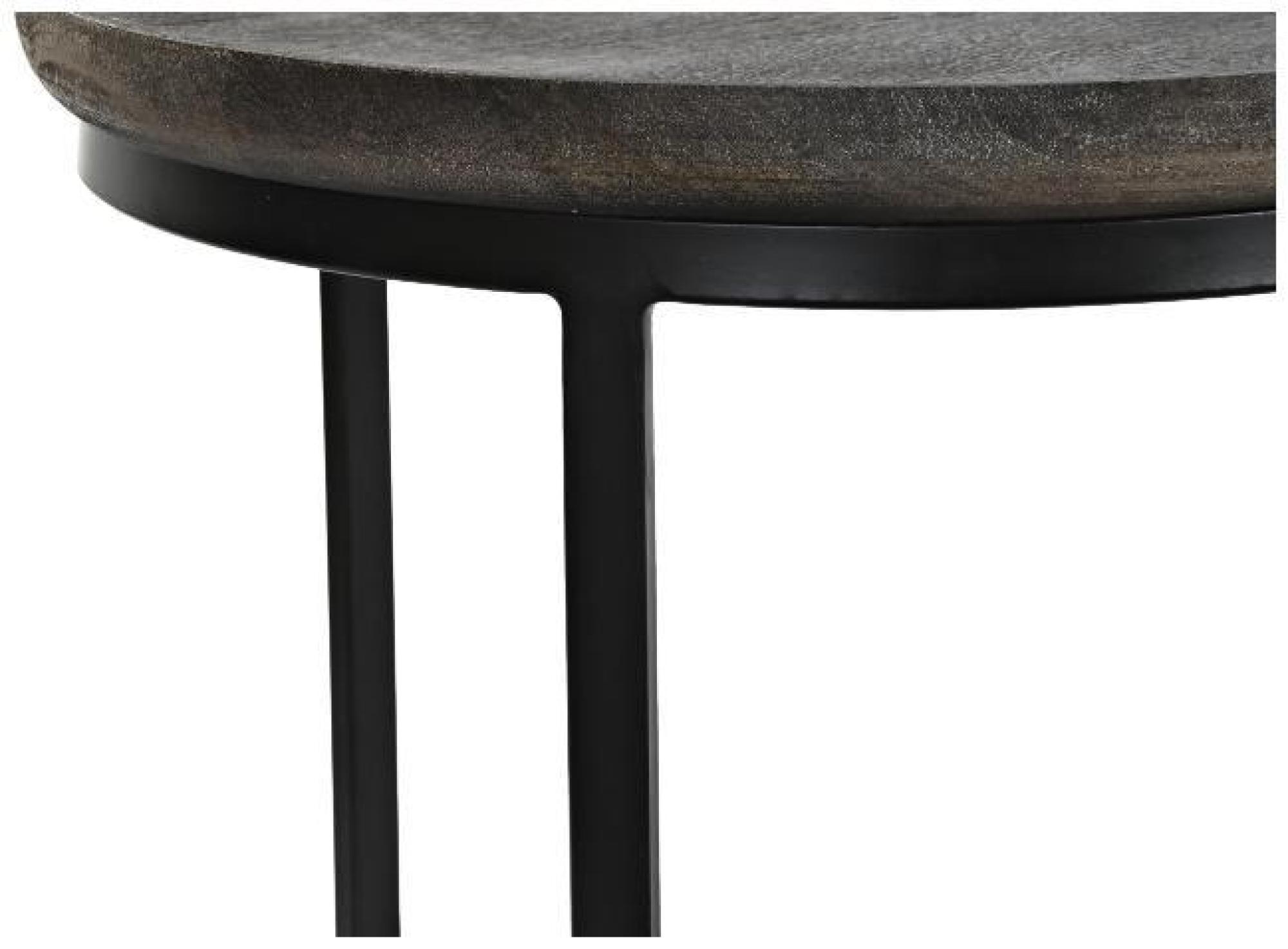 Product photograph of Black And Brown Wood Side Table - Set Of 2 from Choice Furniture Superstore.