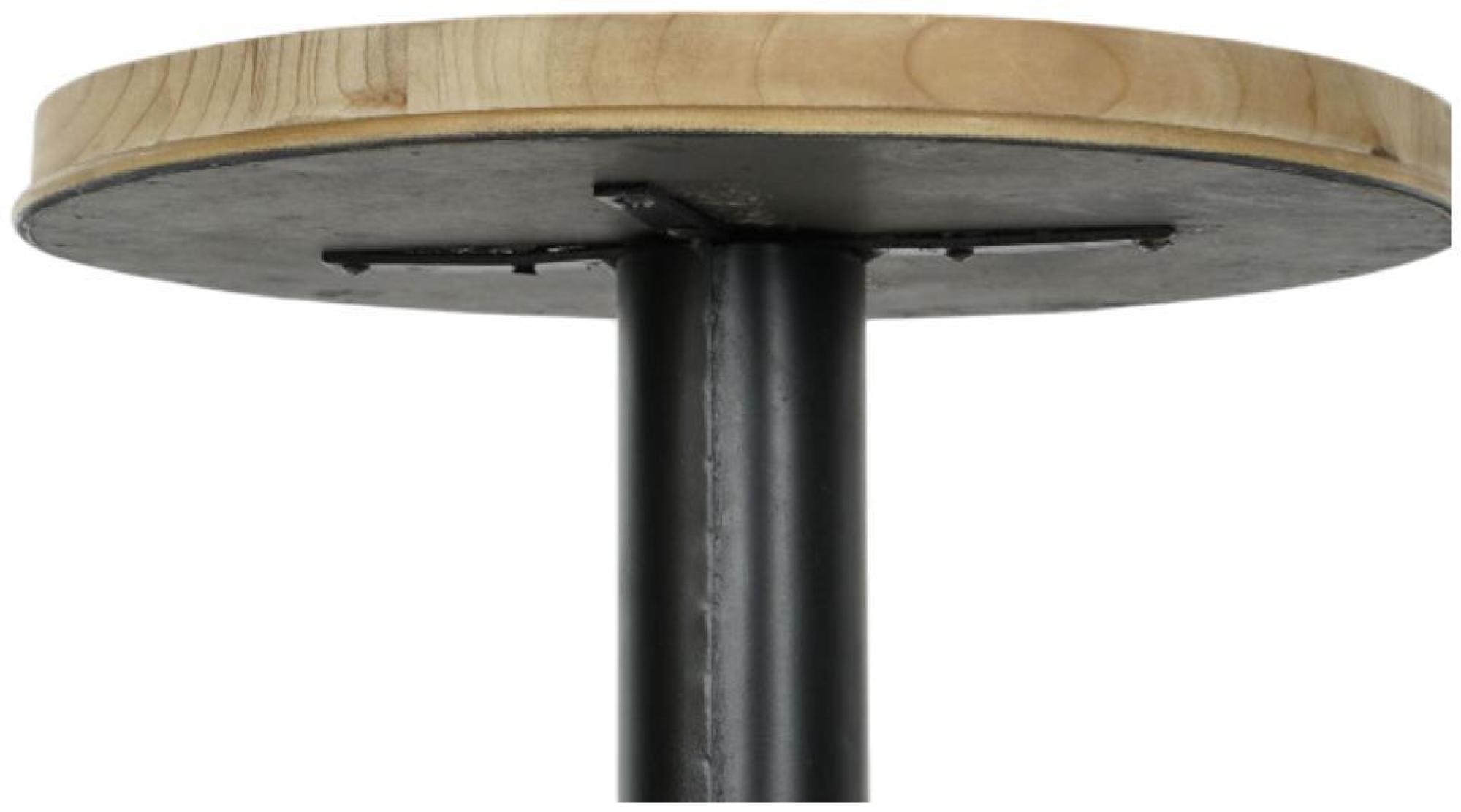 Product photograph of Natural And Black Side Table from Choice Furniture Superstore.