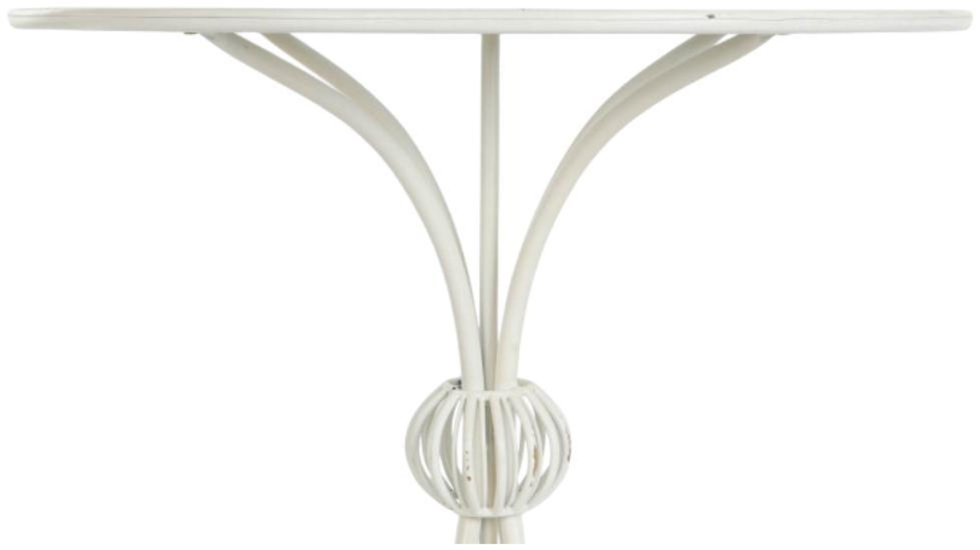 Product photograph of White Metal Side Table from Choice Furniture Superstore.