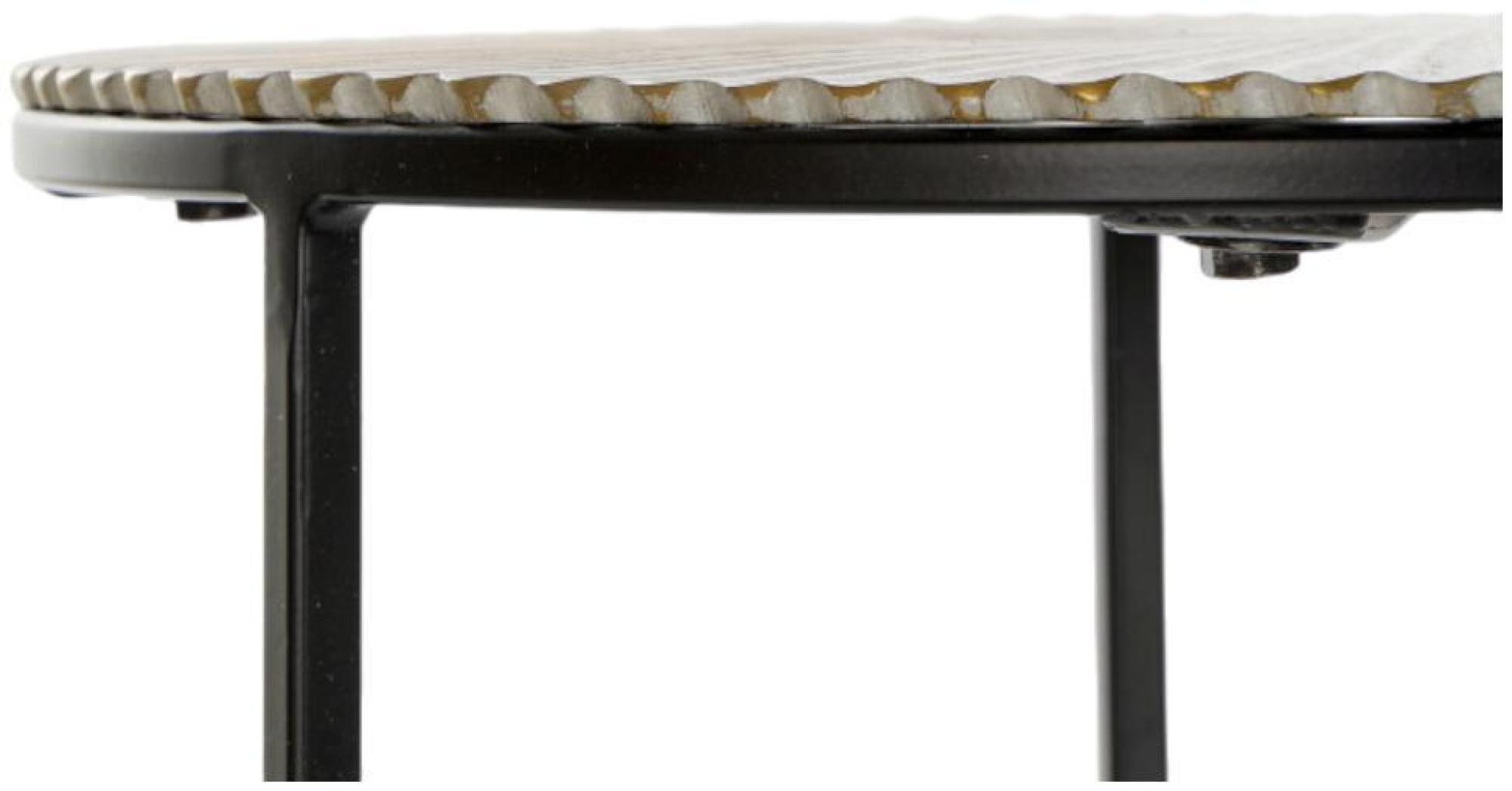 Product photograph of Grey Metal Side Table - Set Of 2 from Choice Furniture Superstore.