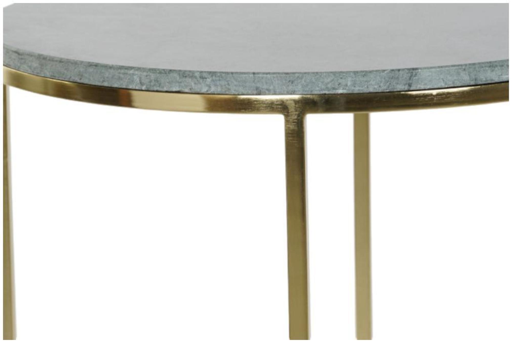 Product photograph of Glam Golden And Green Metal Side Table - Set Of 2 from Choice Furniture Superstore.