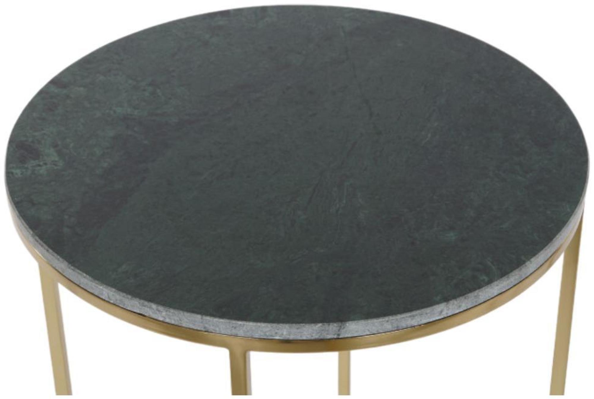 Product photograph of Glam Golden And Green Metal Side Table - Set Of 2 from Choice Furniture Superstore.