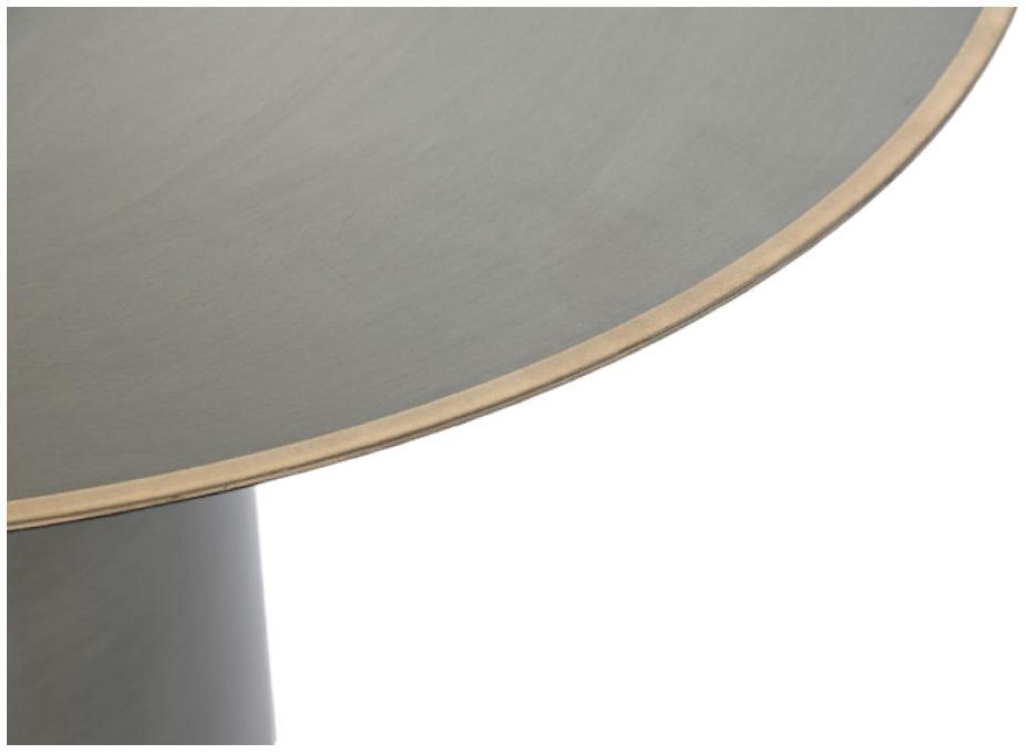 Product photograph of Modern Dark Grey And Golden Metal Side Table from Choice Furniture Superstore.