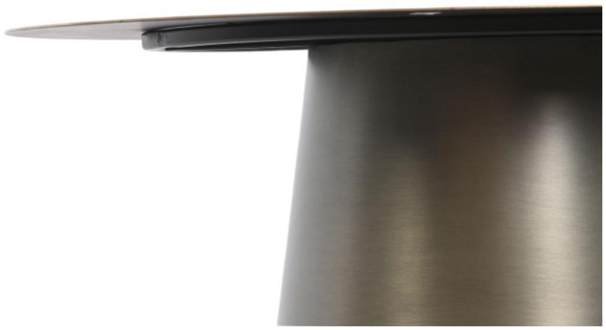 Product photograph of Modern Dark Grey And Golden Metal Side Table from Choice Furniture Superstore.