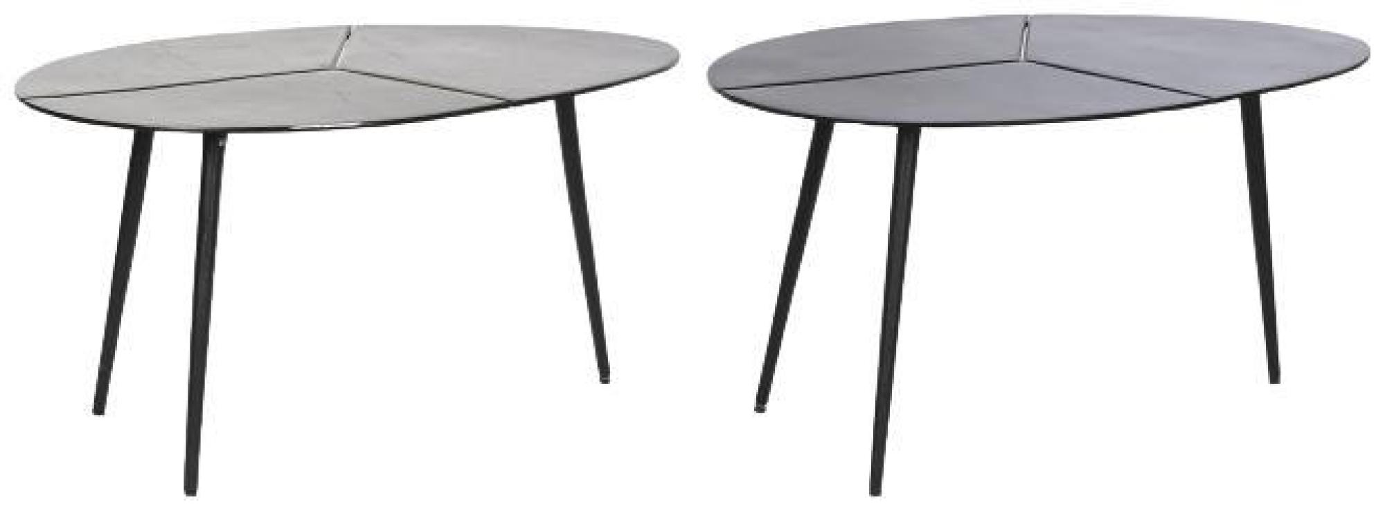 Product photograph of Modern Black And Golden Metal Side Table - Set Of 2 from Choice Furniture Superstore.