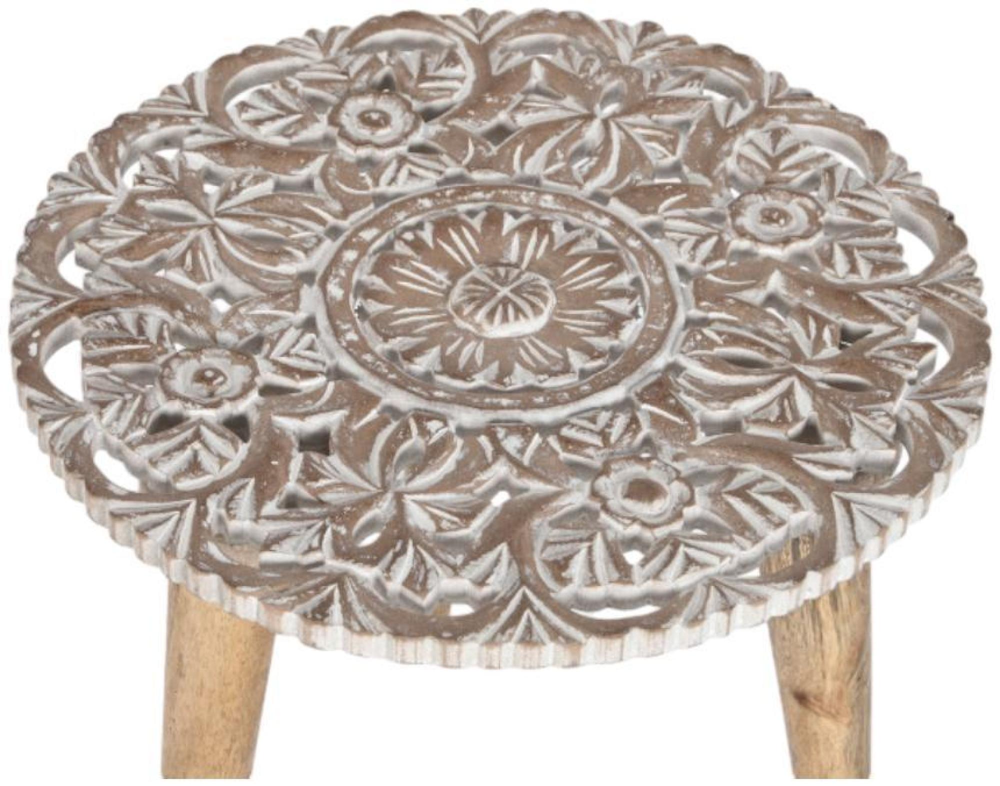 Product photograph of Natural And White Wood Side Table - Set Of 2 from Choice Furniture Superstore.