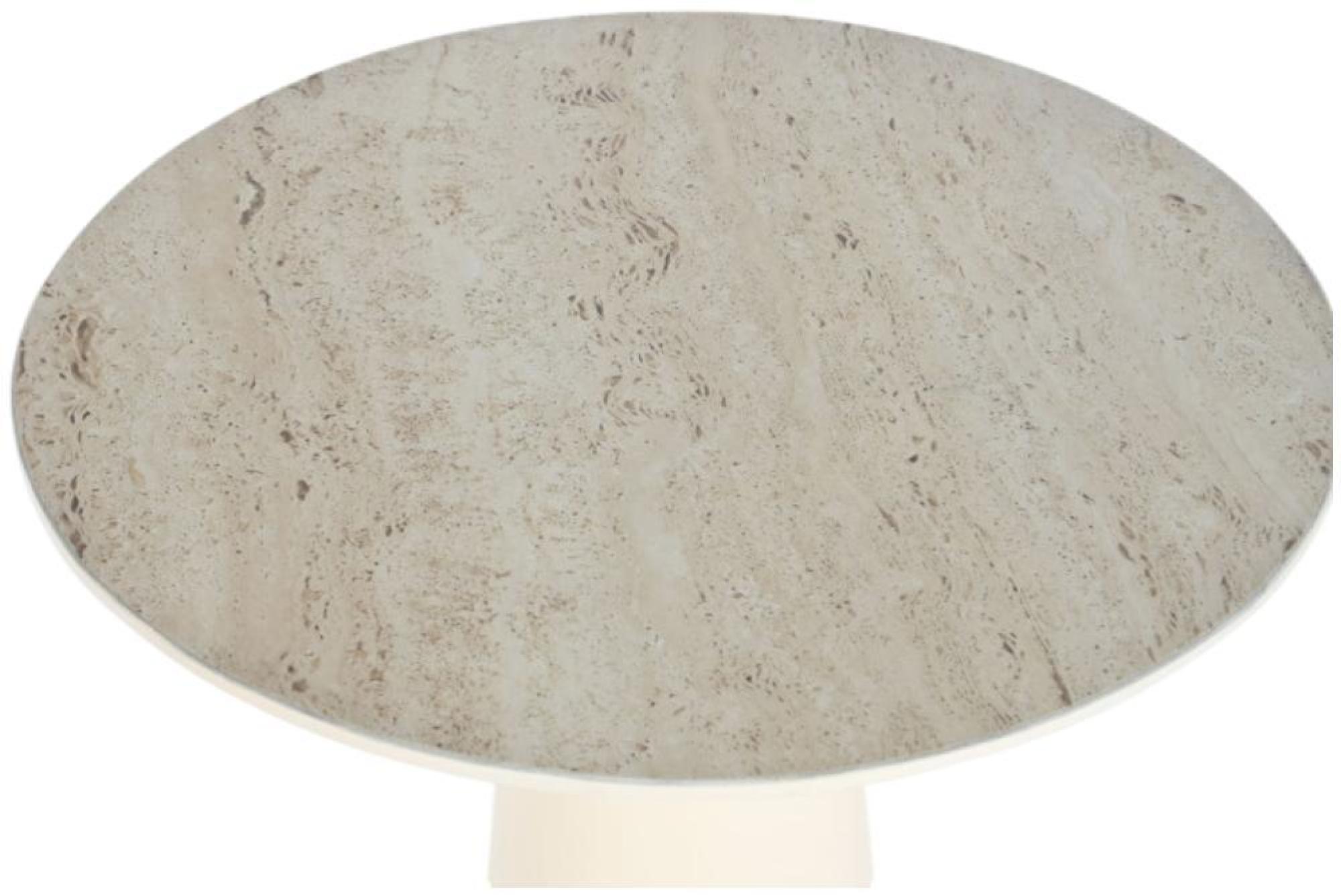 Product photograph of Modern Beige Ceramic Side Table from Choice Furniture Superstore.