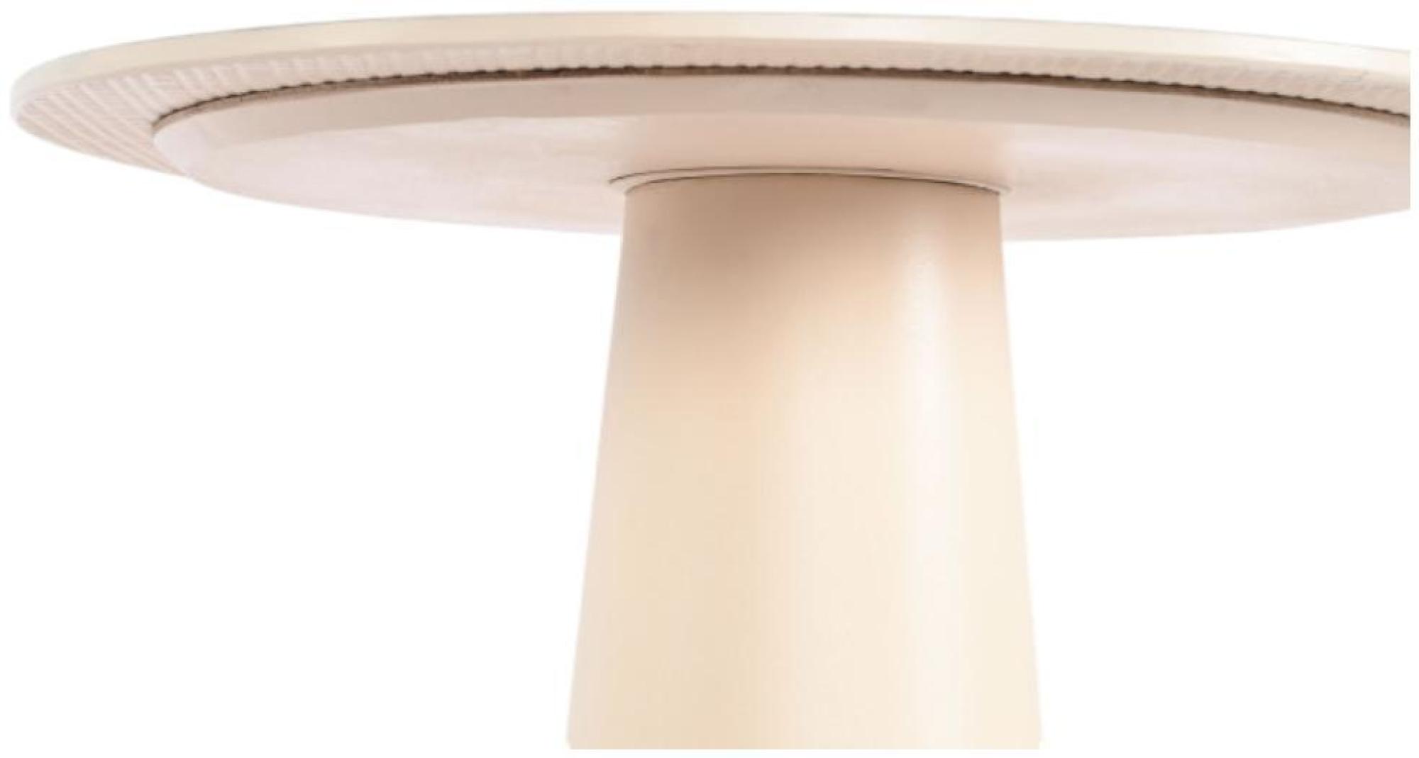 Product photograph of Modern Beige Ceramic Side Table from Choice Furniture Superstore.