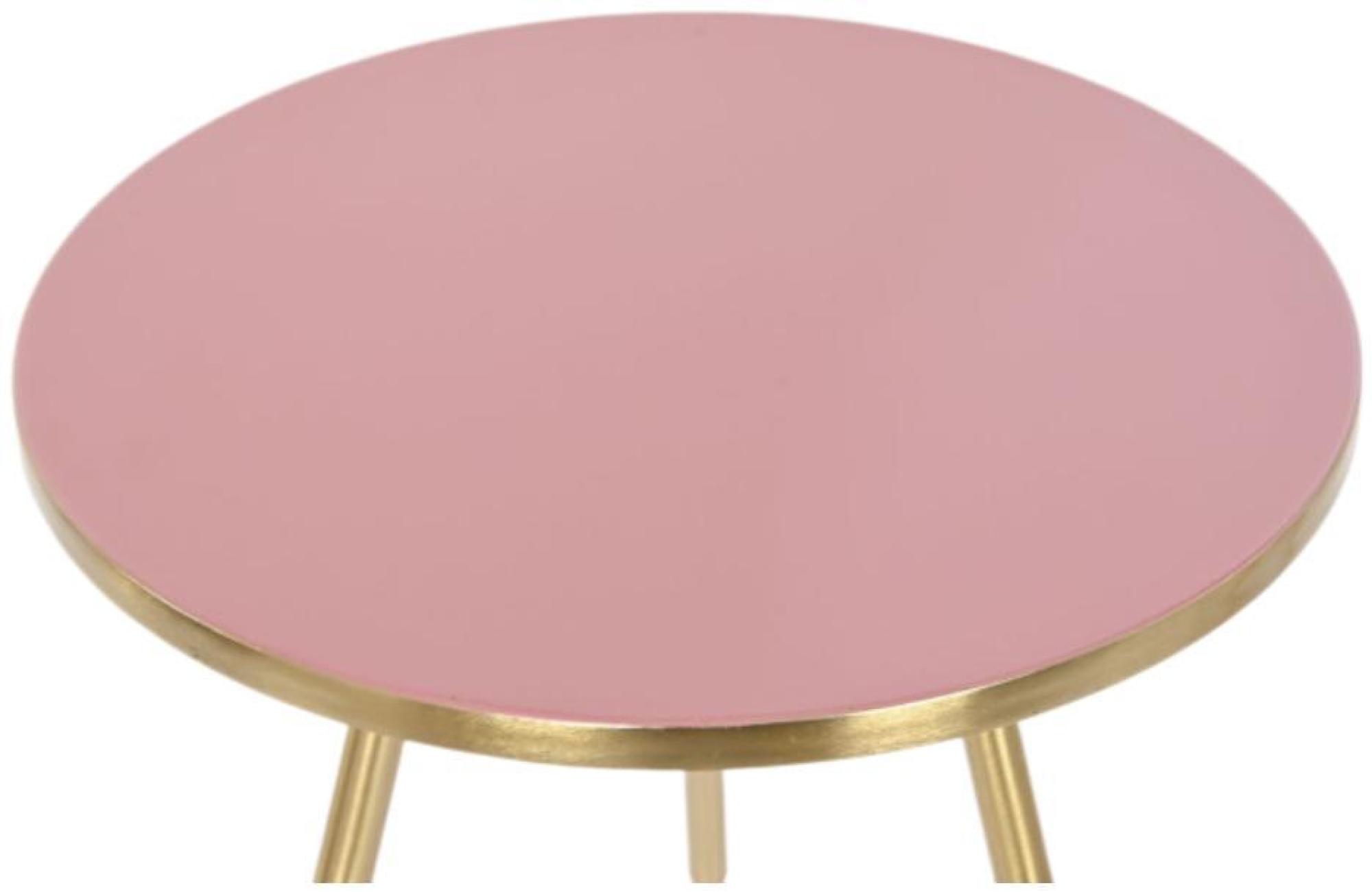 Product photograph of Pink And Golden Side Table - Set Of 2 from Choice Furniture Superstore.