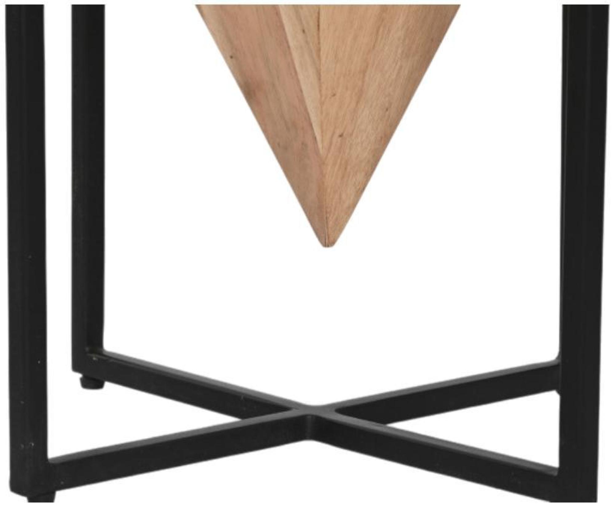 Product photograph of Modern Brown And Black Wood Side Table from Choice Furniture Superstore.