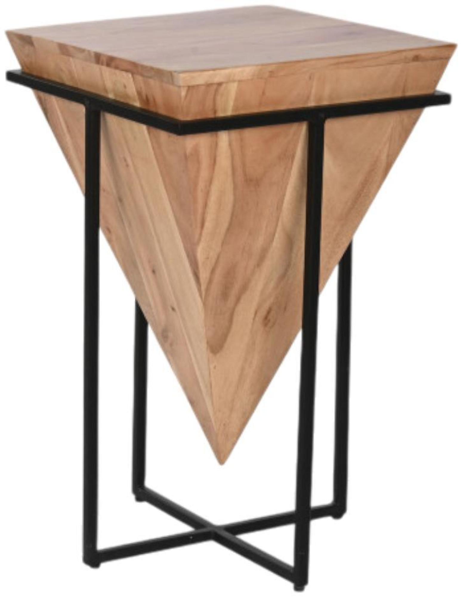 Product photograph of Modern Brown And Black Wood Side Table from Choice Furniture Superstore.