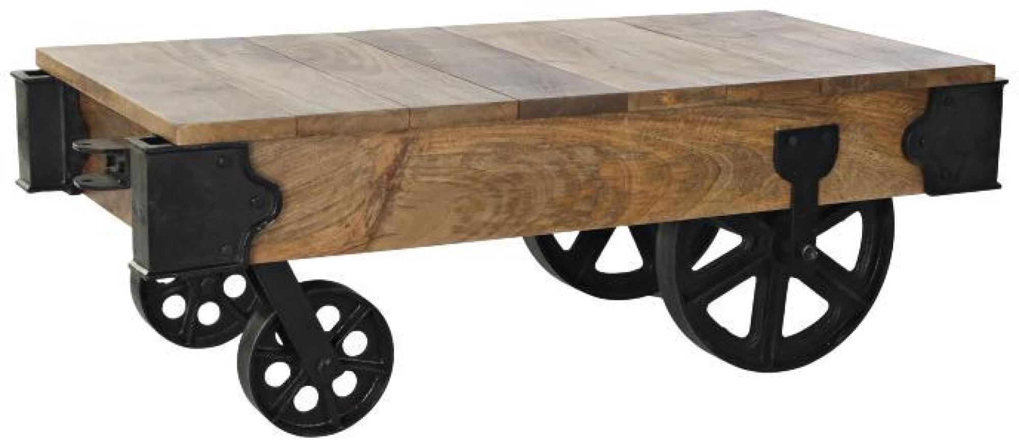 Product photograph of Shabby Mango Wood Cart Coffee Table from Choice Furniture Superstore.