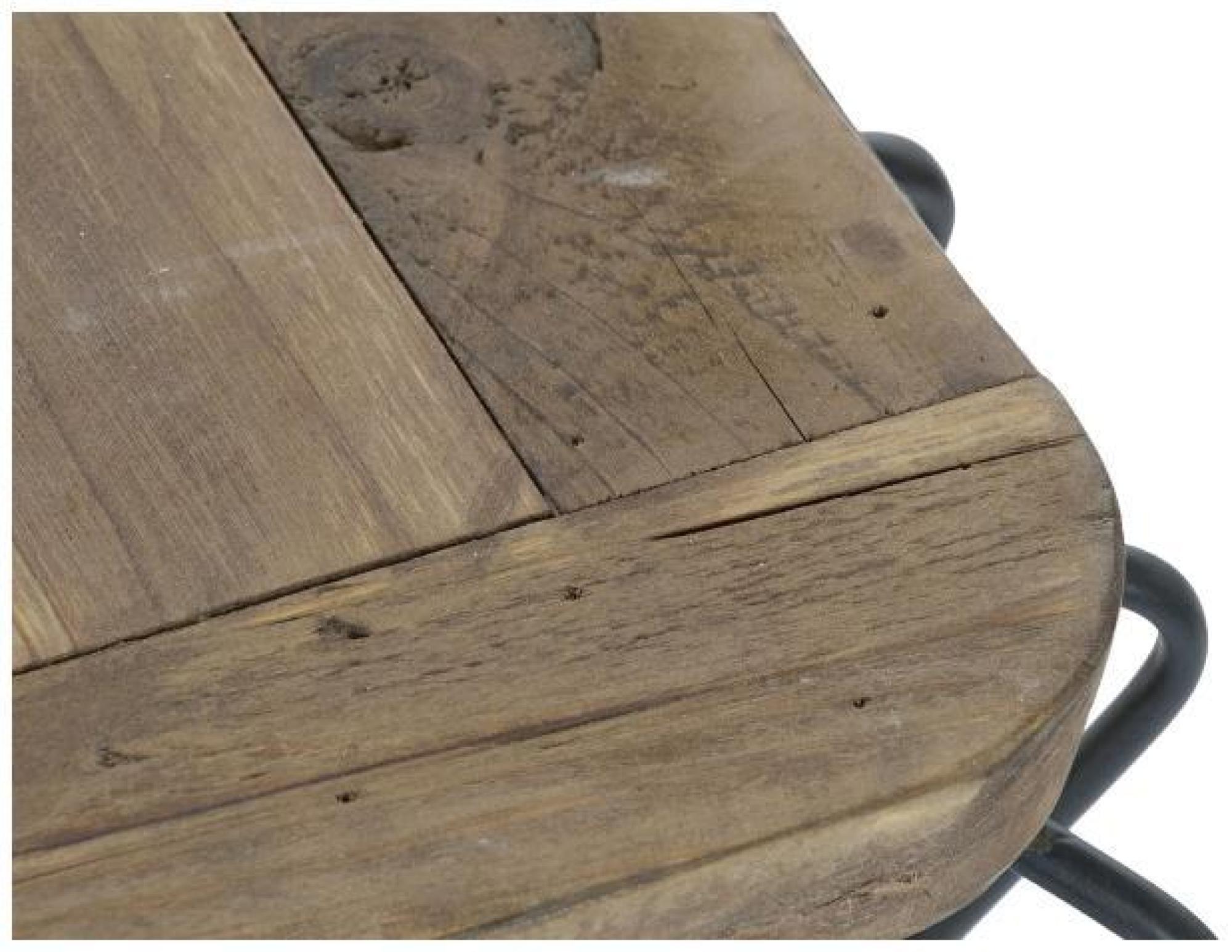 Product photograph of Vintage Pine Tree And Metal Coffee Table from Choice Furniture Superstore.