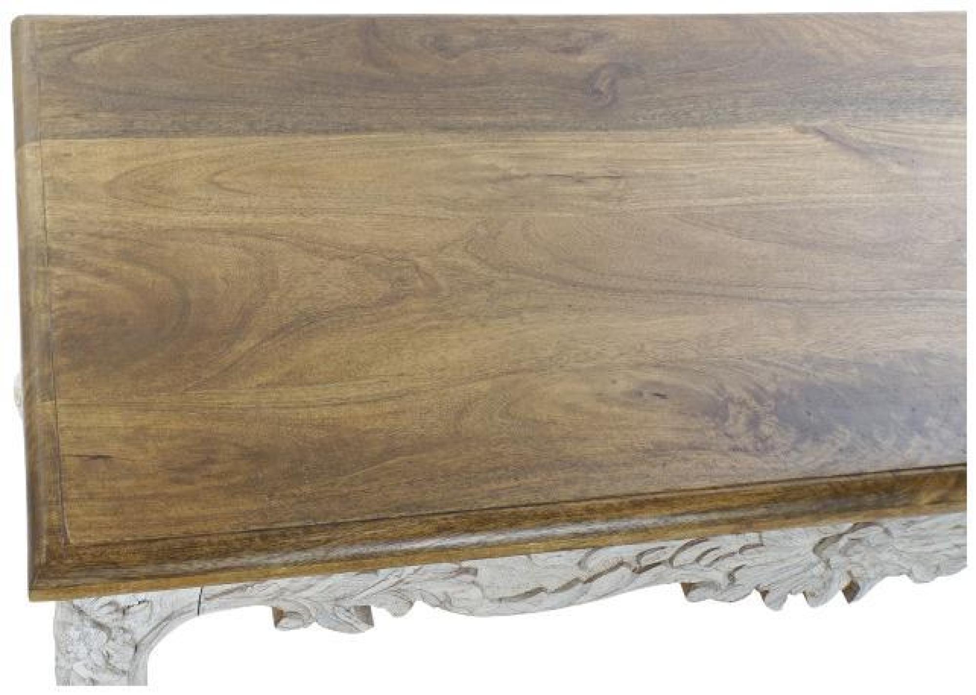 Product photograph of Indian Mango Wood Peacock Aged Coffee Table from Choice Furniture Superstore.