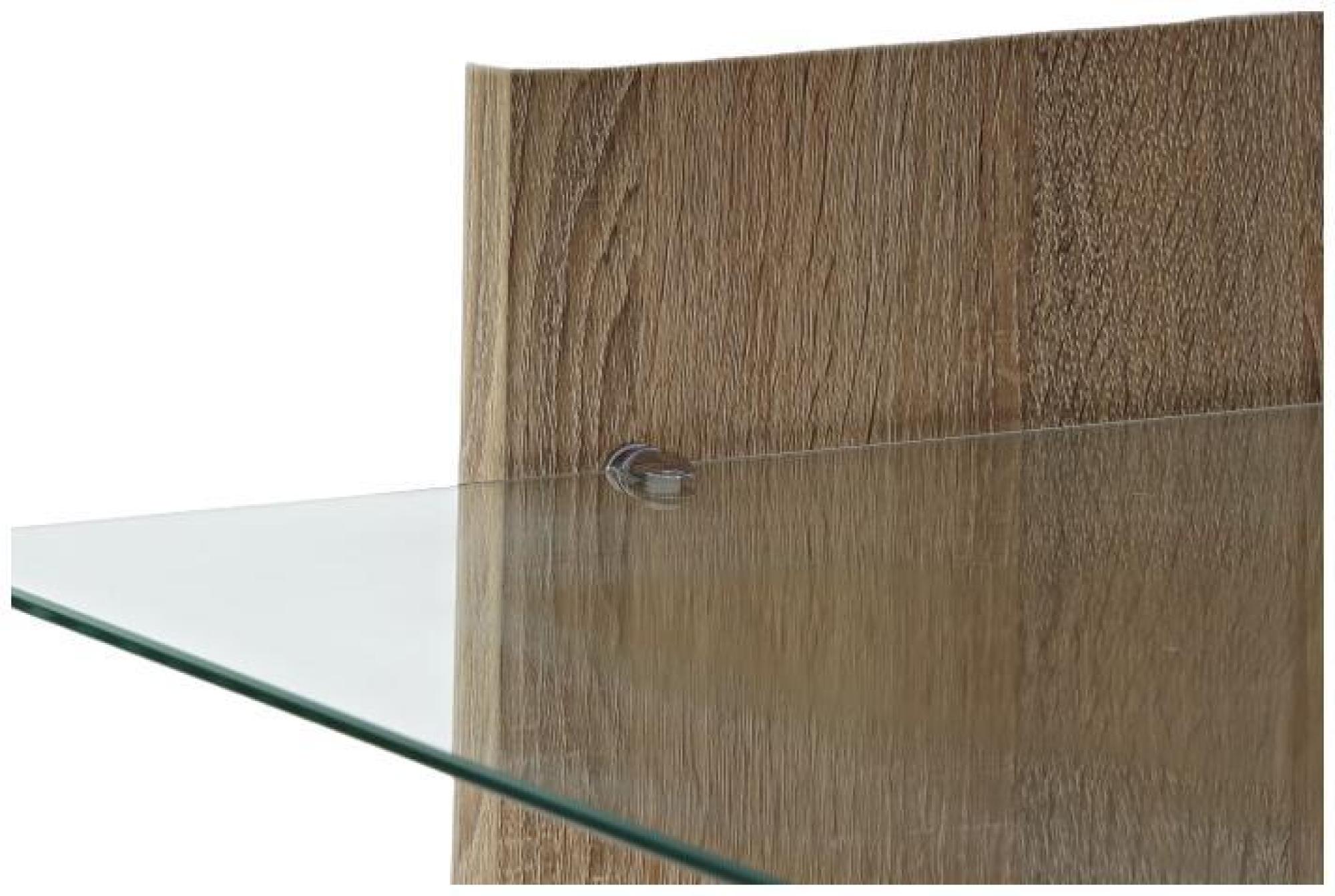 Product photograph of Modern White Wood And Glass Coffee Table from Choice Furniture Superstore.