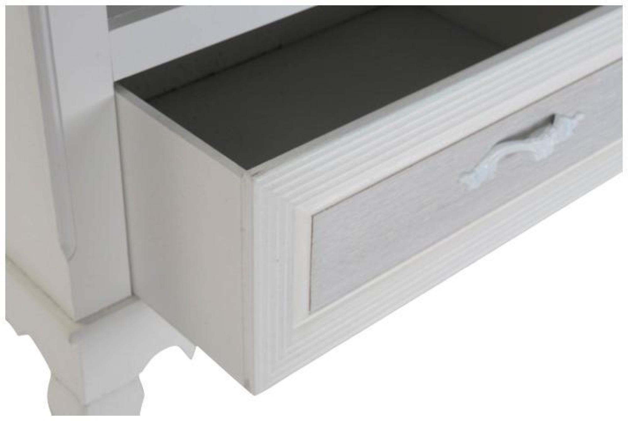 Product photograph of Romantic White Wood Storage Coffee Table from Choice Furniture Superstore.