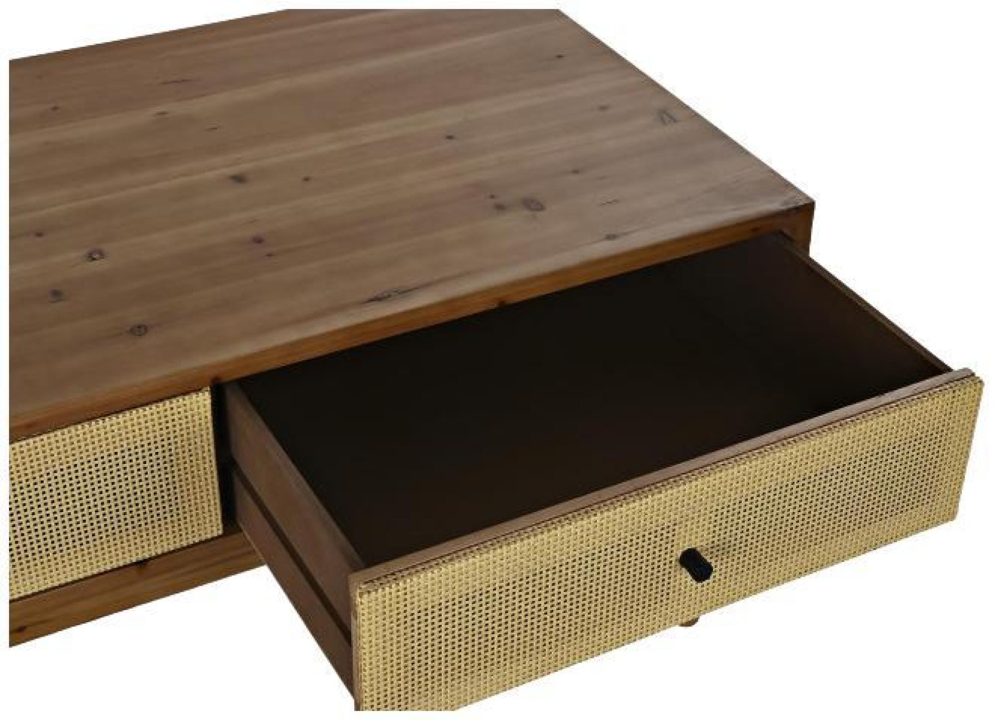 Product photograph of Balinese Brown Rattan Storage Coffee Table from Choice Furniture Superstore.