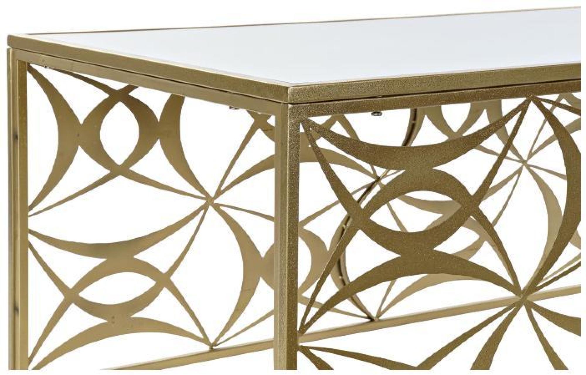 Product photograph of Glam White And Golden Marble Coffee Table from Choice Furniture Superstore.