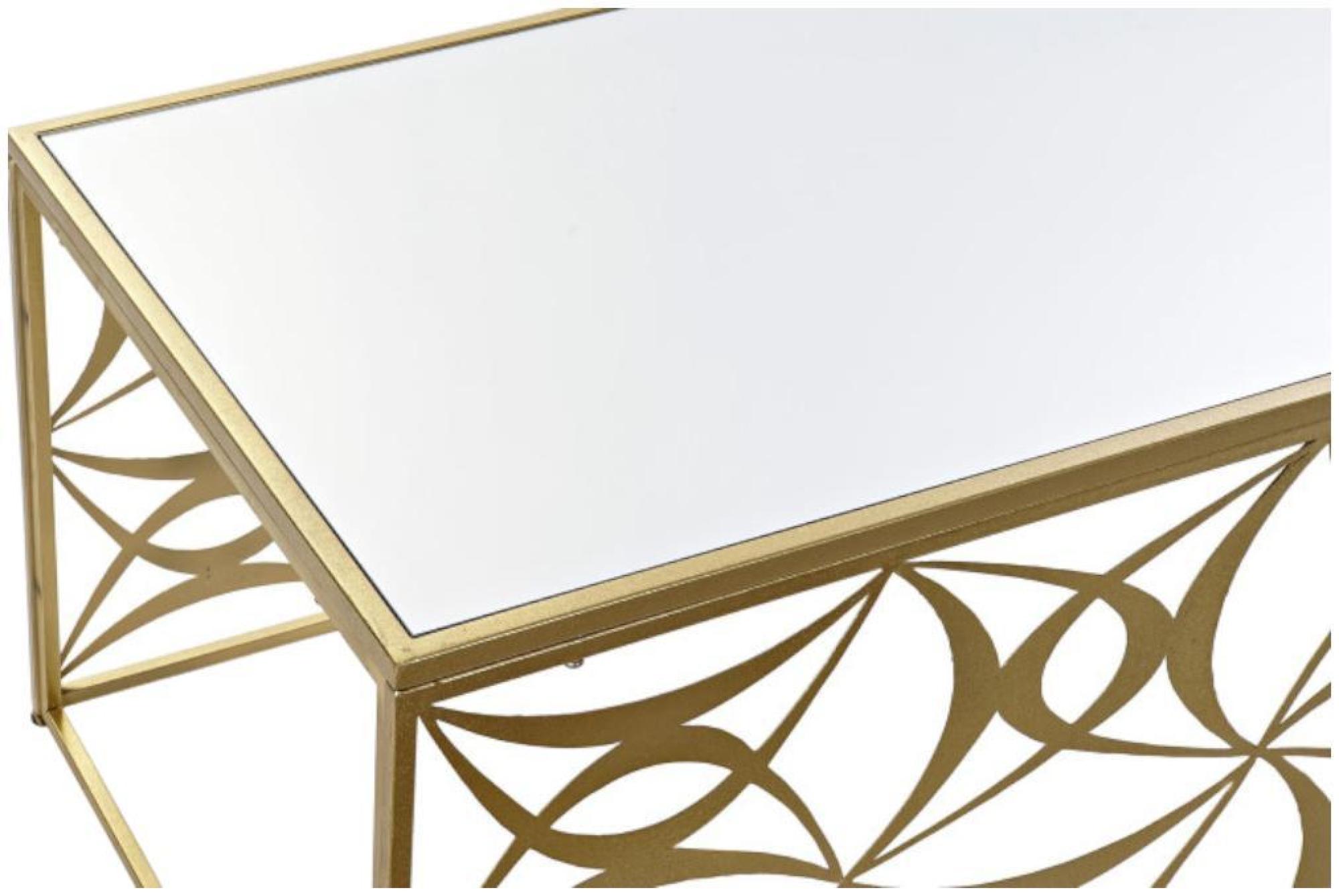 Product photograph of Glam White And Golden Marble Coffee Table from Choice Furniture Superstore.