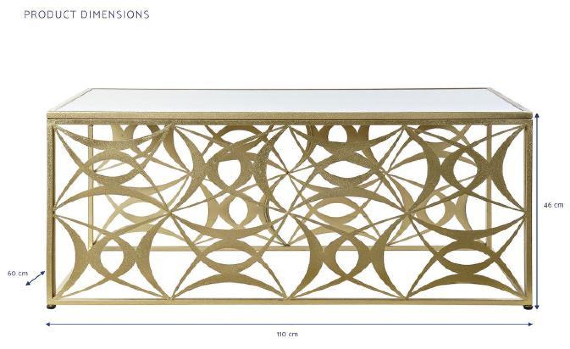 Product photograph of Glam White And Golden Marble Coffee Table from Choice Furniture Superstore.