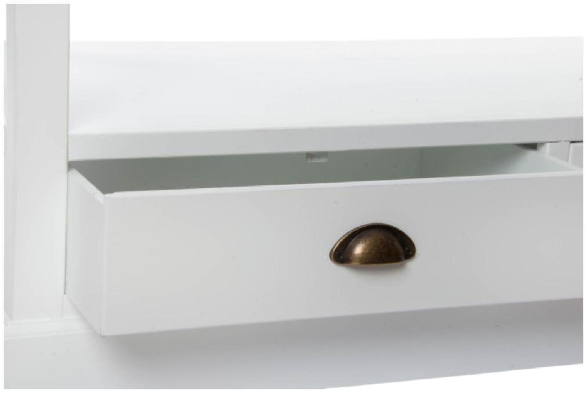 Product photograph of Louvere White 2 Drawer Coffee Table from Choice Furniture Superstore.