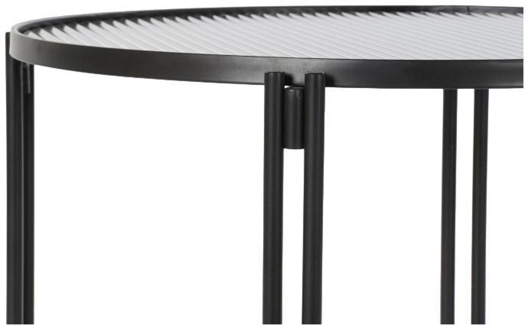 Product photograph of Black Metal Round Coffee Table from Choice Furniture Superstore.