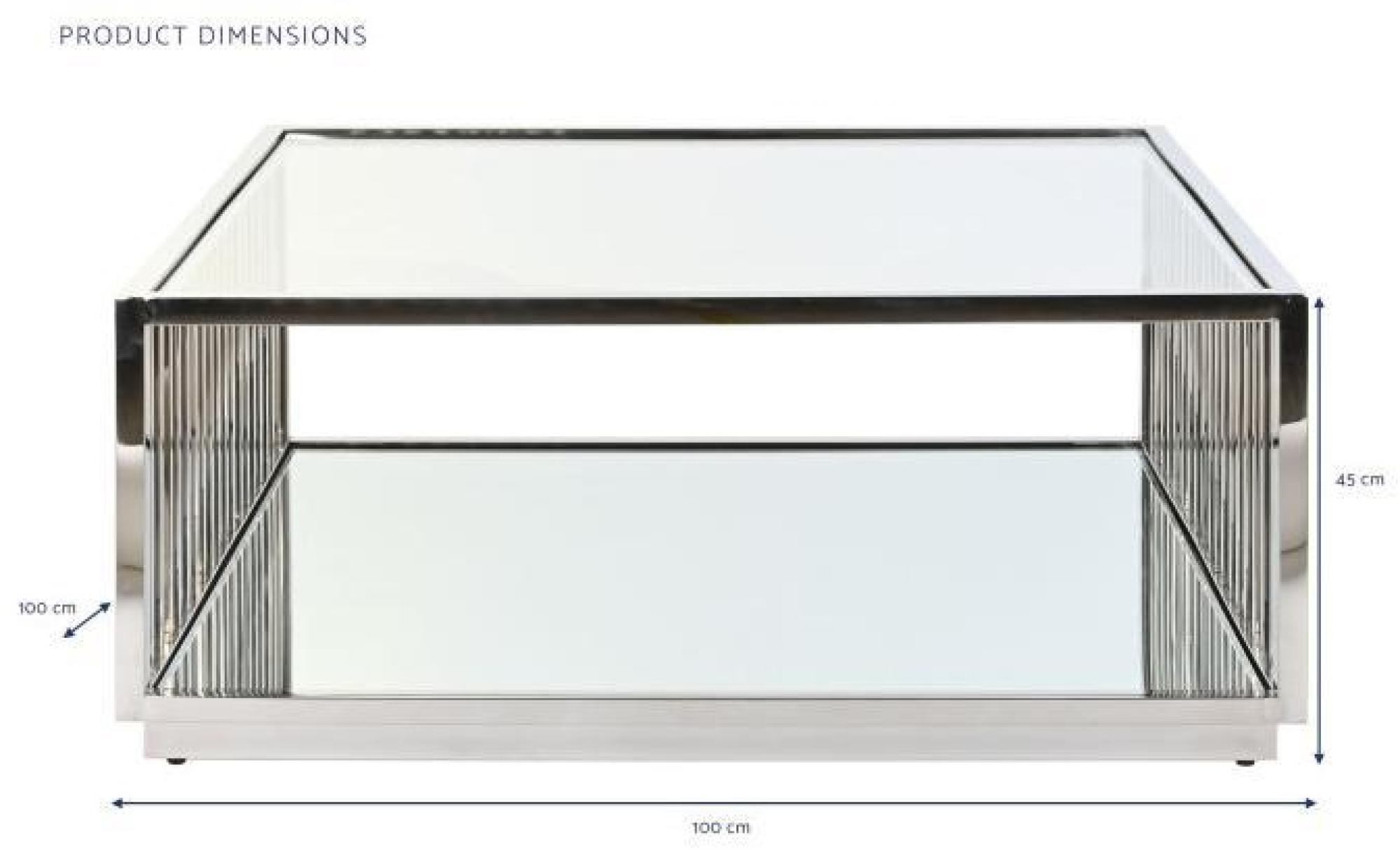 Product photograph of Modern Silver Coffee Table from Choice Furniture Superstore.