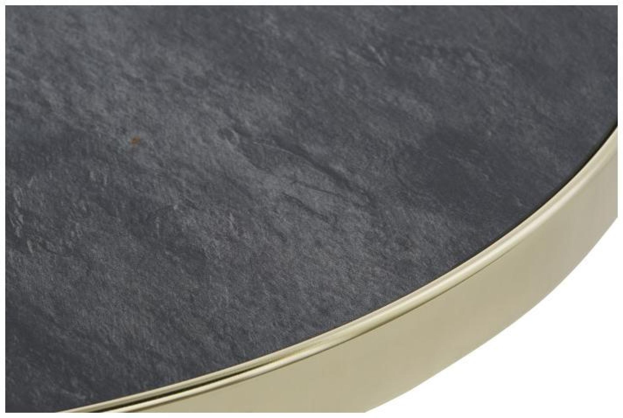 Product photograph of Glam Black Marble Effect Round Coffee Table from Choice Furniture Superstore.