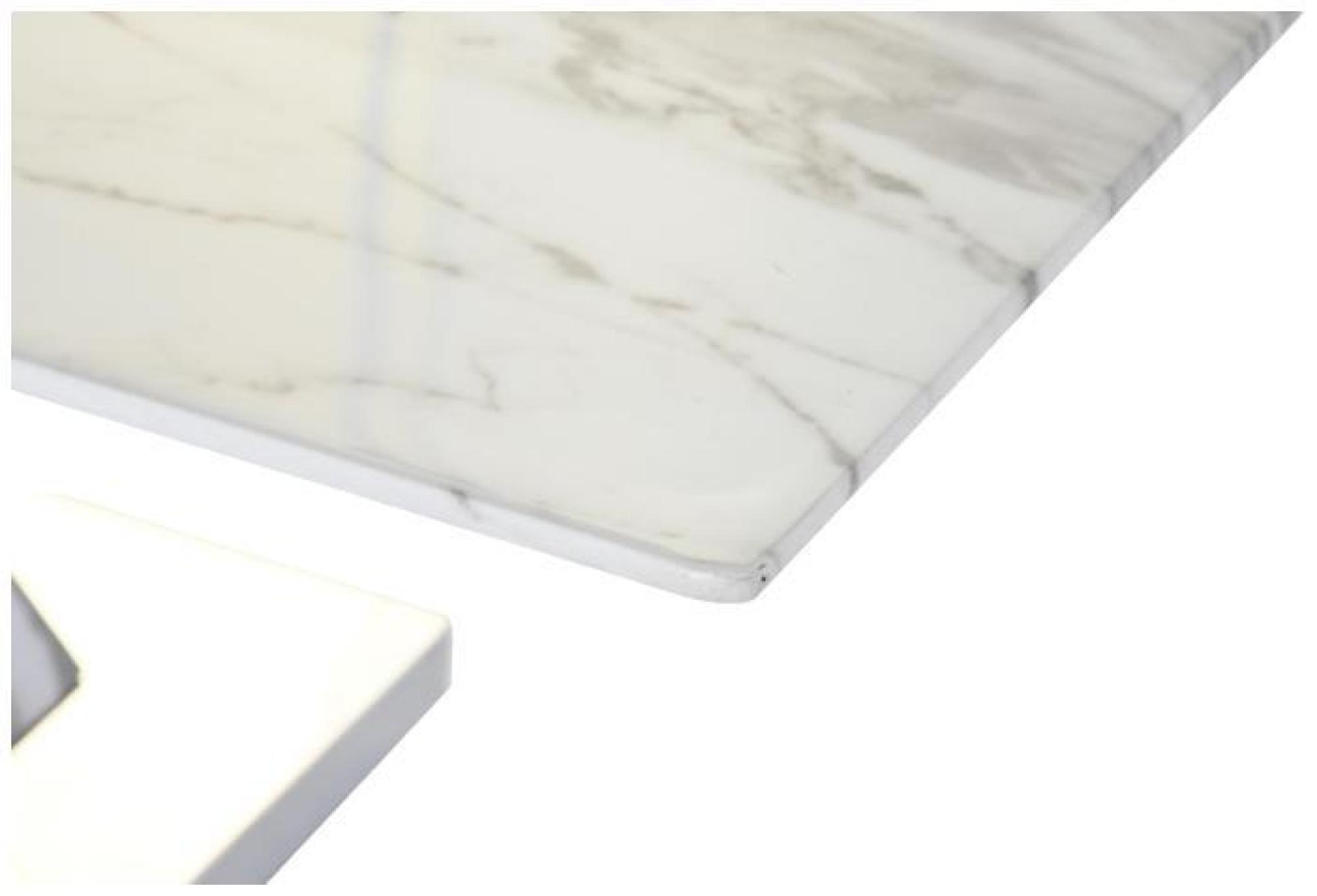 Product photograph of Madison White Glass Coffee Table from Choice Furniture Superstore.