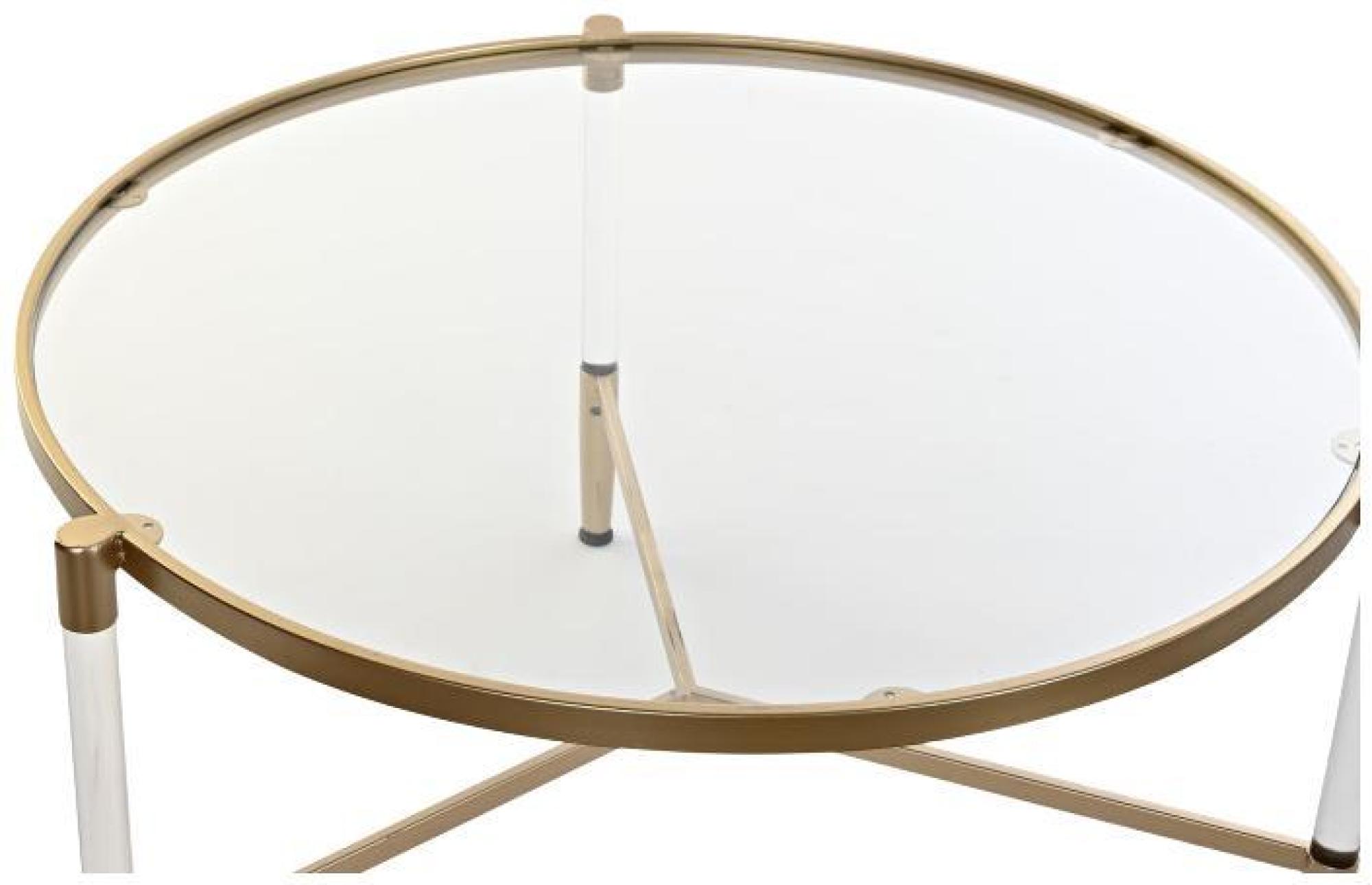 Product photograph of Maxi White Acrylic Round Coffee Table from Choice Furniture Superstore.