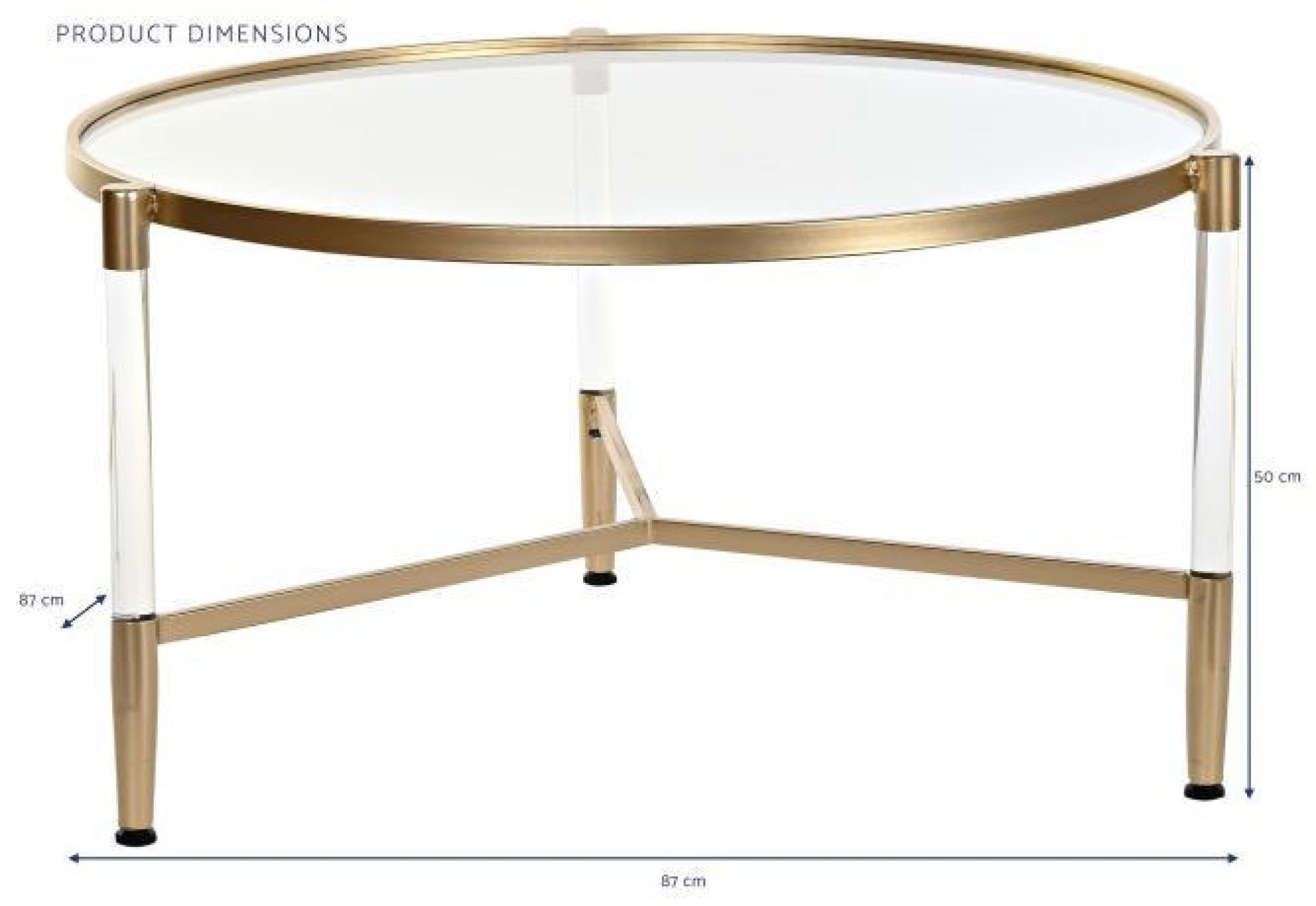 Product photograph of Maxi White Acrylic Round Coffee Table from Choice Furniture Superstore.