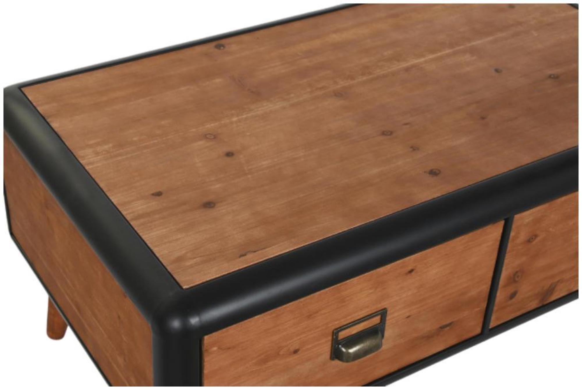 Product photograph of Loft Dark Brown Storage Coffee Table from Choice Furniture Superstore.