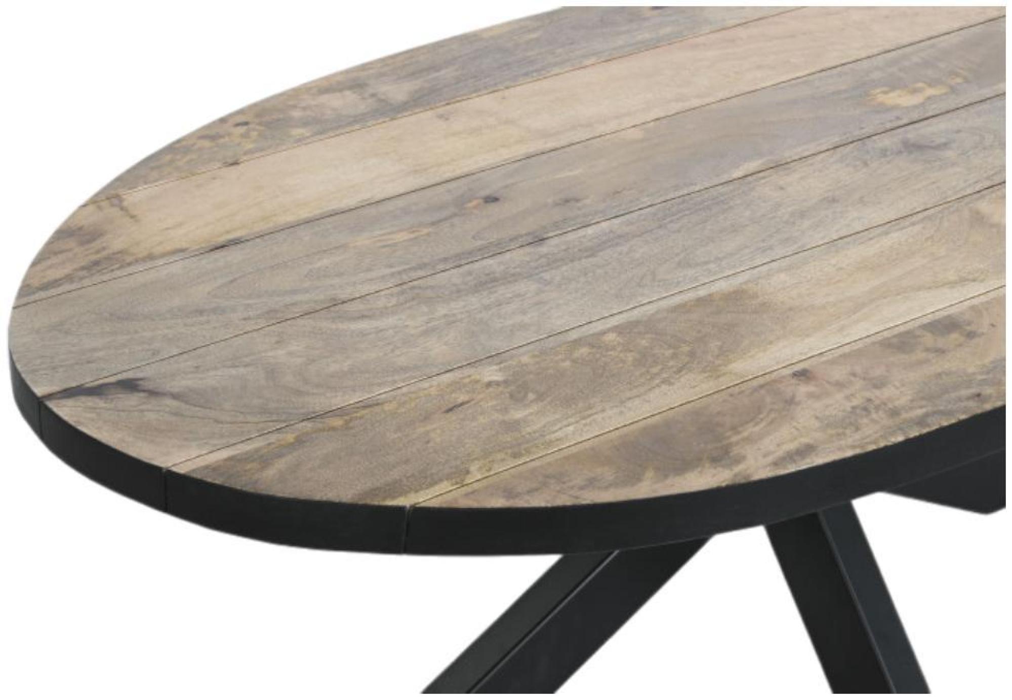 Product photograph of Loft Mango Wood Oval Coffee Table from Choice Furniture Superstore.