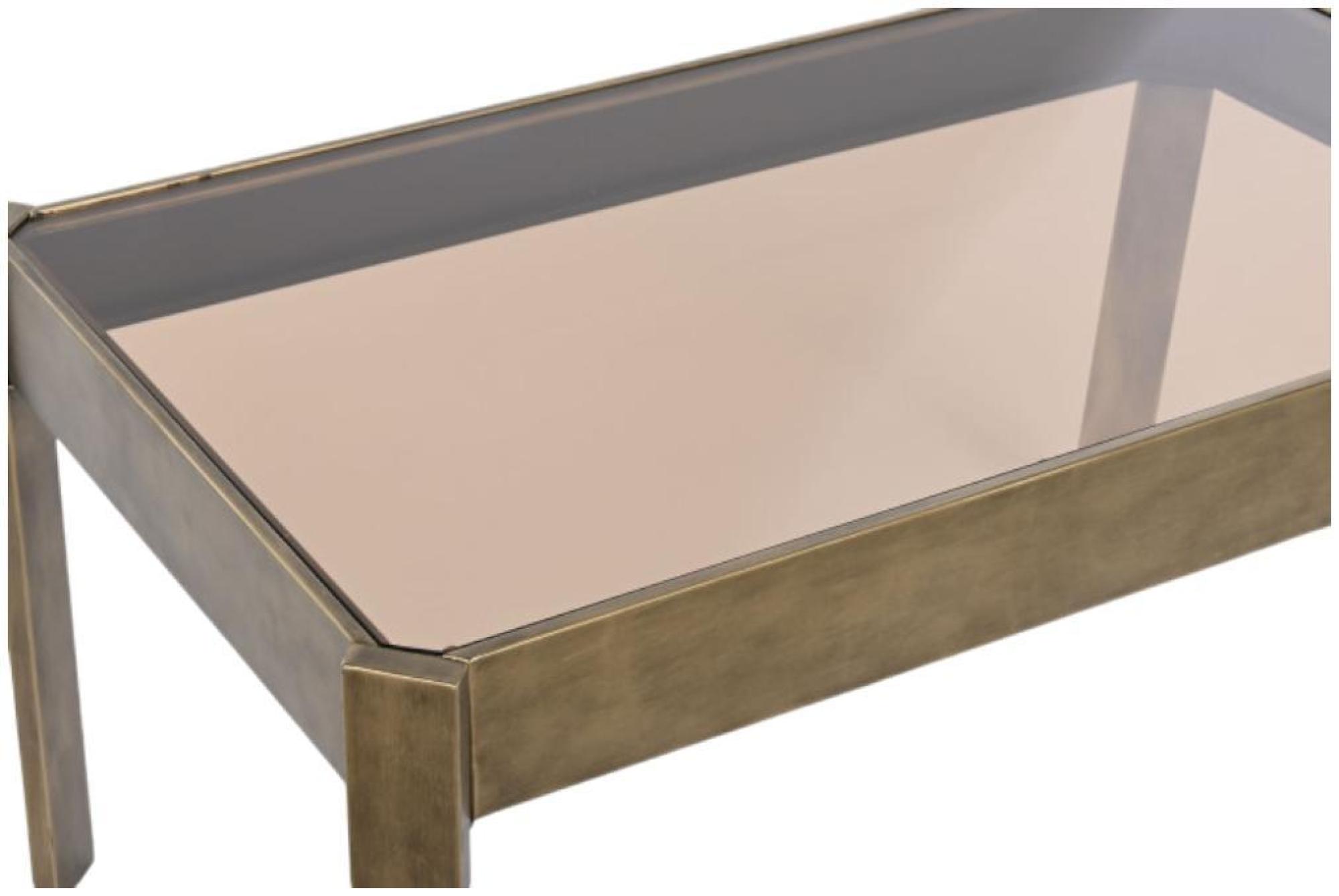 Product photograph of Modern Glass And Metal Coffee Table from Choice Furniture Superstore.