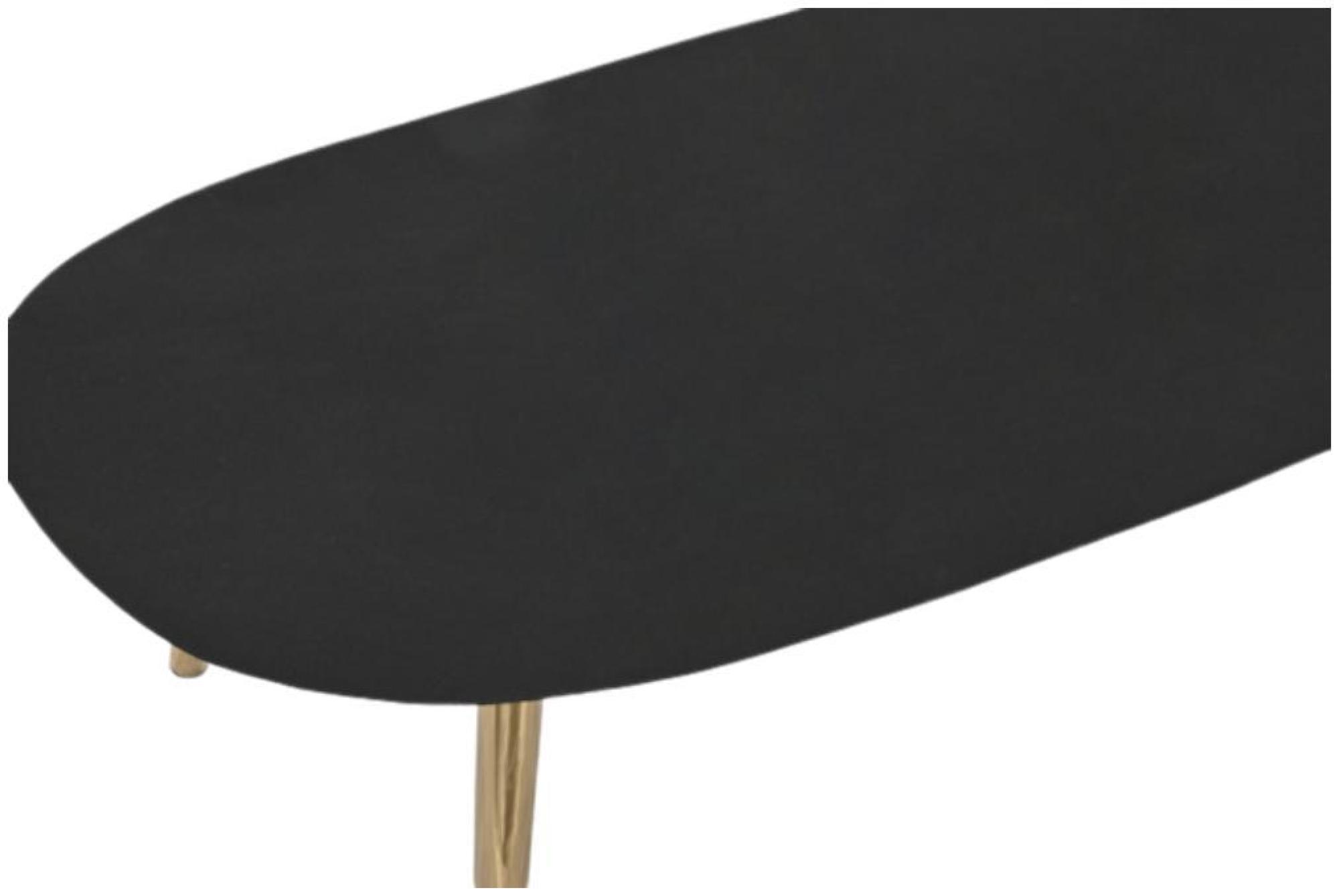 Product photograph of Glam Black Metal Coffee Table from Choice Furniture Superstore.