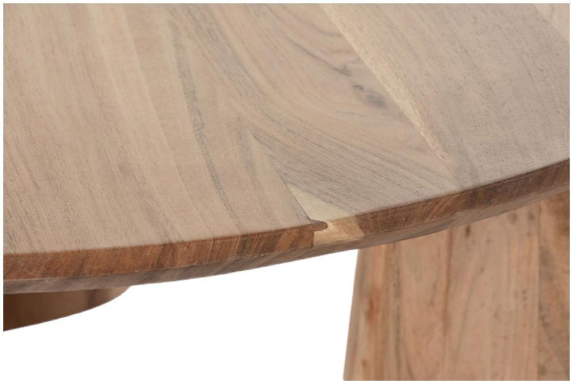 Product photograph of Acacia Wood Round Coffee Table from Choice Furniture Superstore.